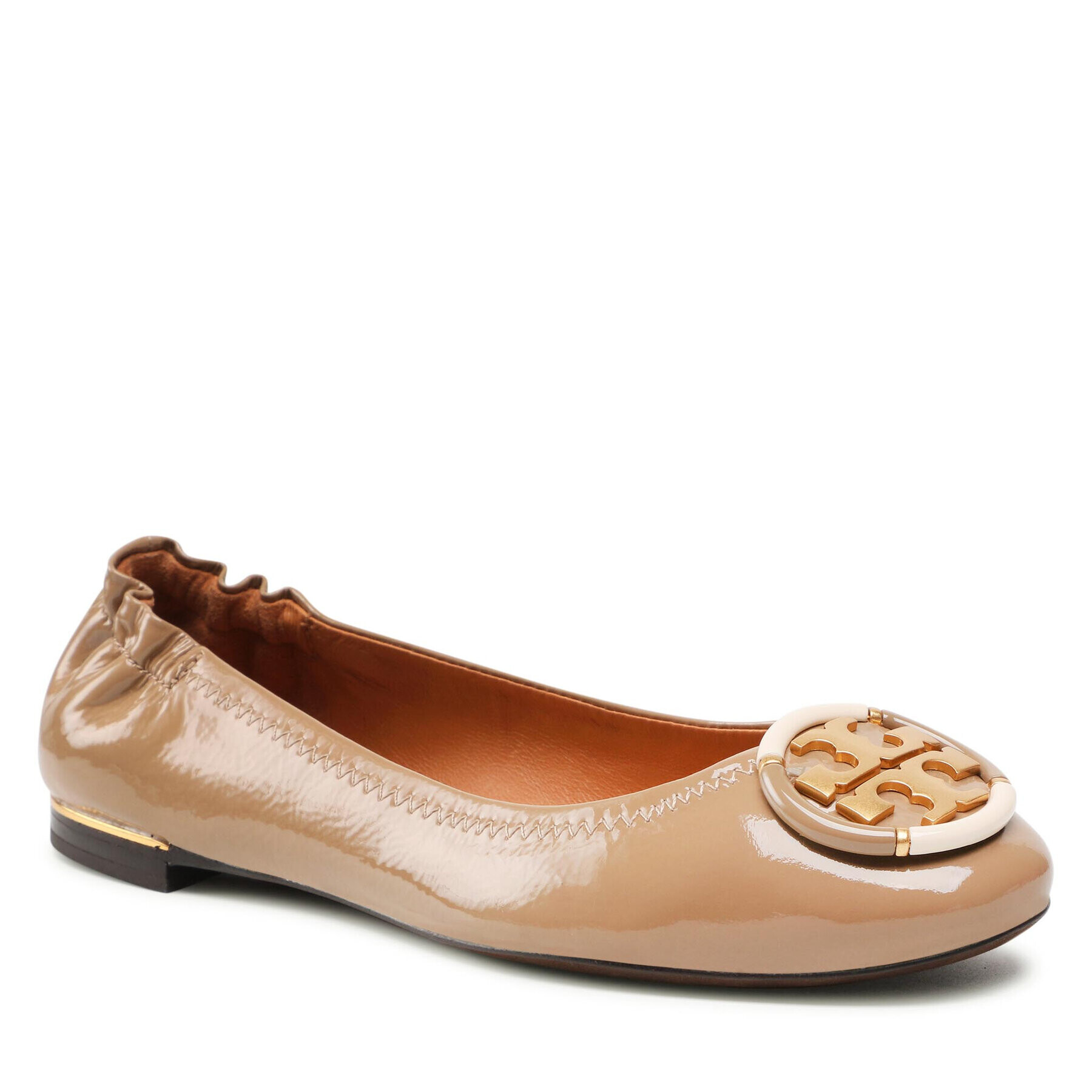 Tory Burch Балеринки Multi Logo Ballet 85562 Бежов - Pepit.bg