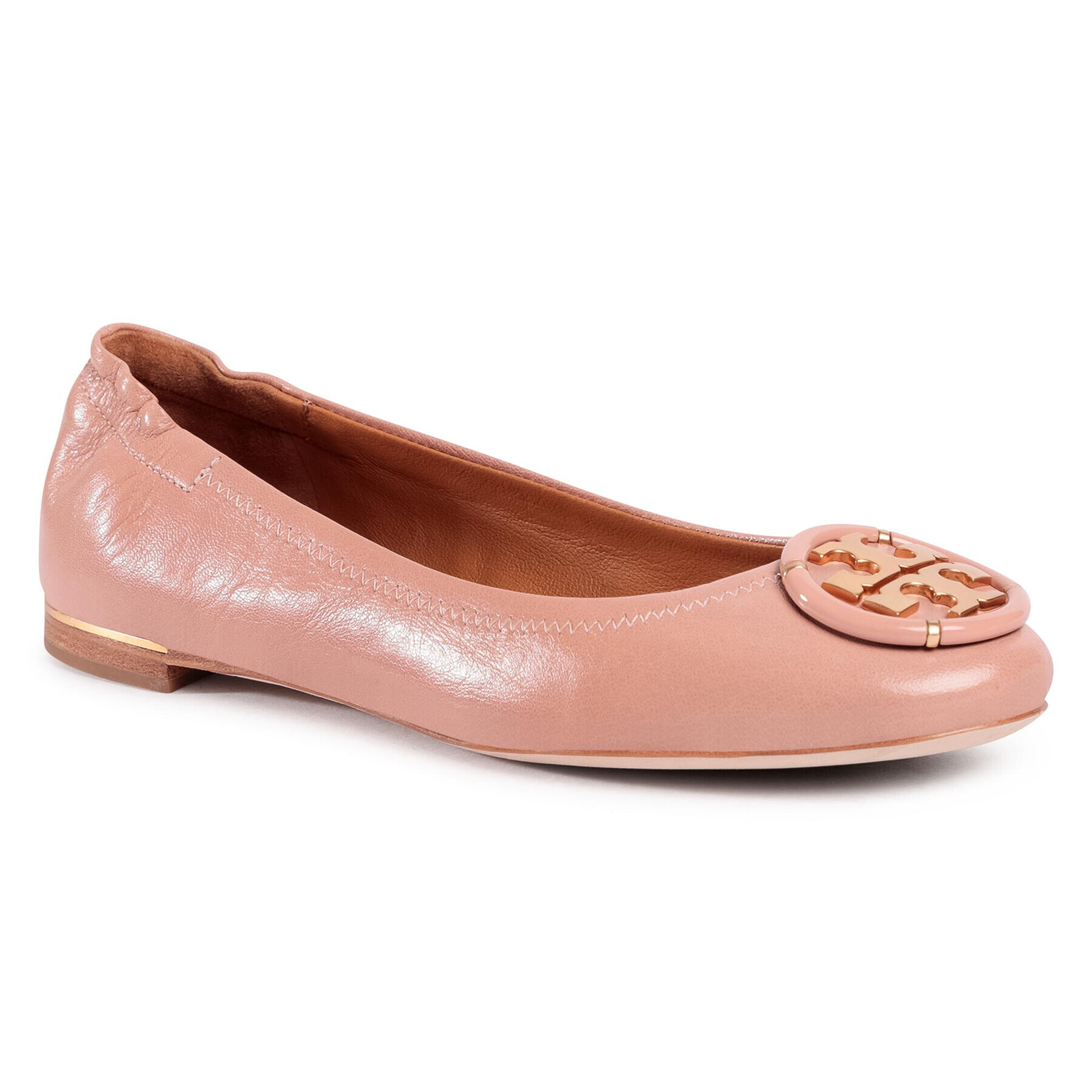 Tory Burch Балеринки Multi Logo Elastic Ballet 82218 Розов - Pepit.bg