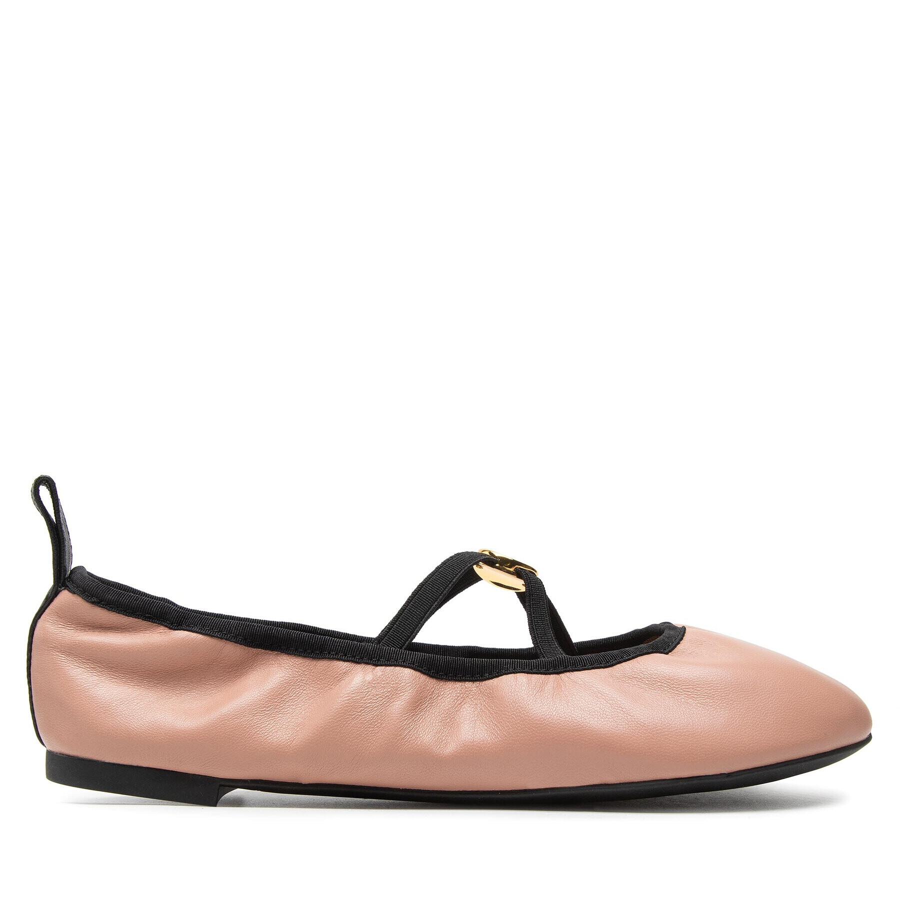 Tory Burch Балеринки Soft Scrunch Ballet 88884 Розов - Pepit.bg