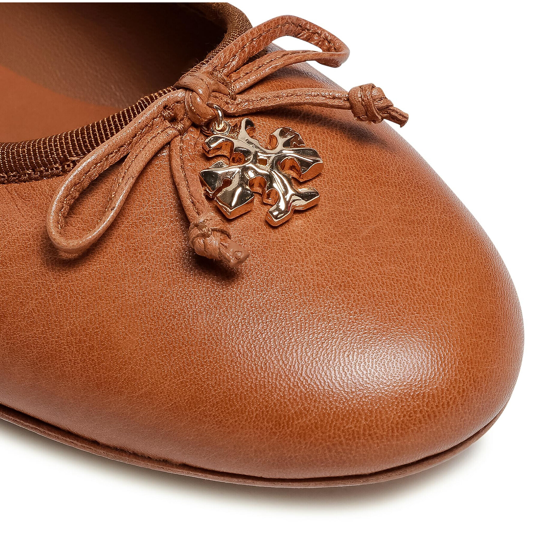 Tory Burch Балеринки Tory Charm Ballet 71838 Кафяв - Pepit.bg