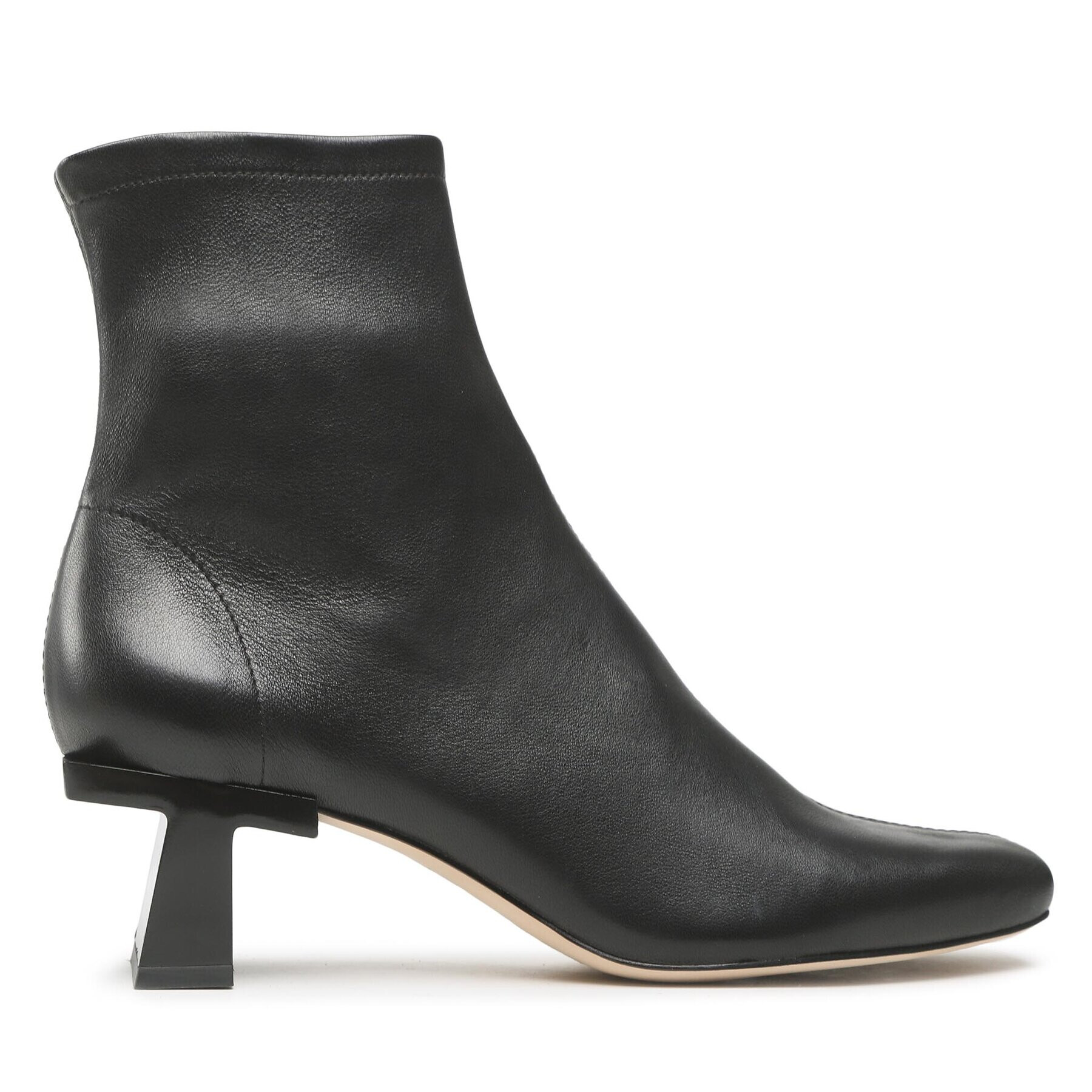 Tory Burch Боти Block T Heel Ankle Boot 139688 Черен - Pepit.bg