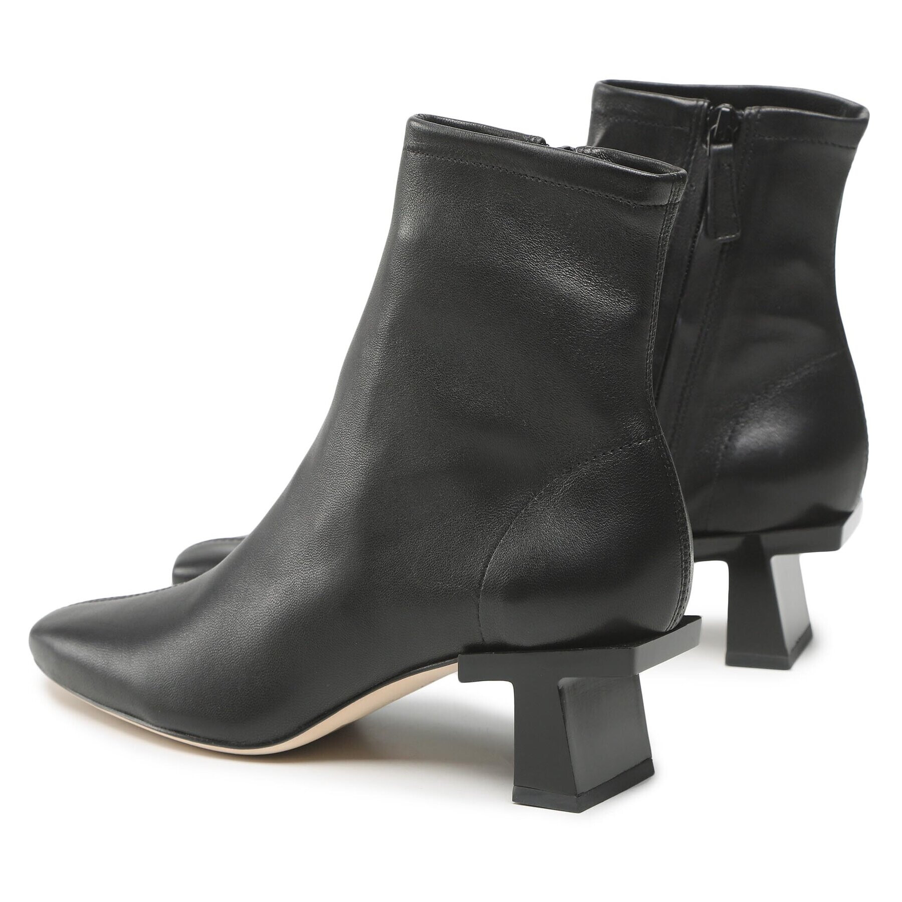 Tory Burch Боти Block T Heel Ankle Boot 139688 Черен - Pepit.bg