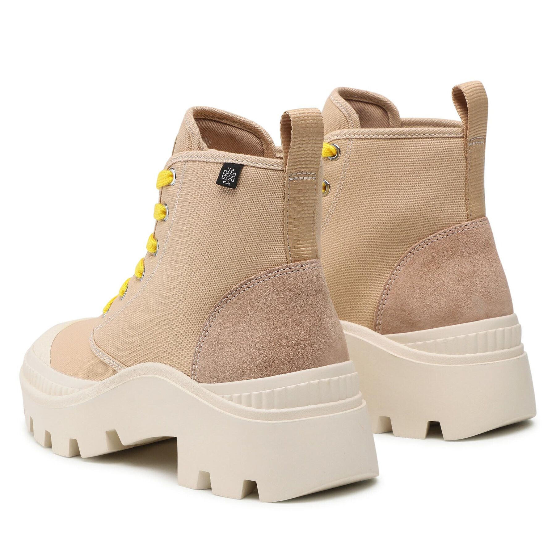 Tory Burch Боти Camp Sneaker Boot 87696 Бежов - Pepit.bg