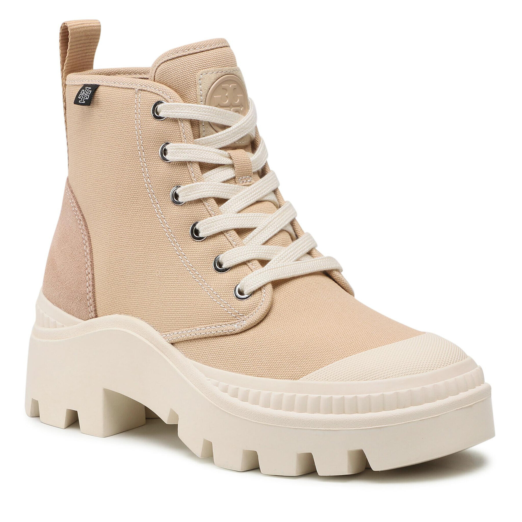 Tory Burch Боти Camp Sneaker Boot 87696 Бежов - Pepit.bg