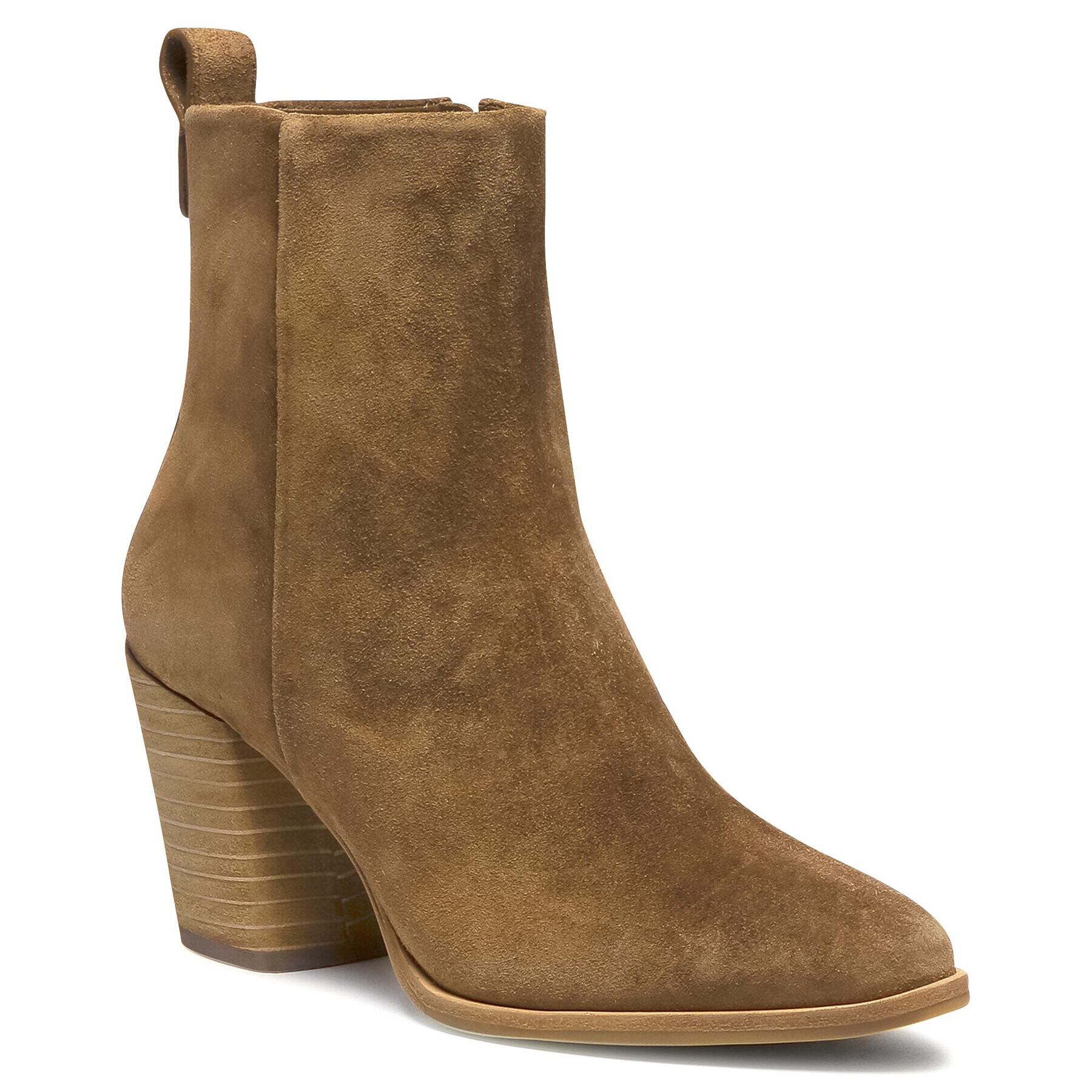 Tory Burch Боти Casual 70 Mm Zip Up Bootie 75478 Кафяв - Pepit.bg
