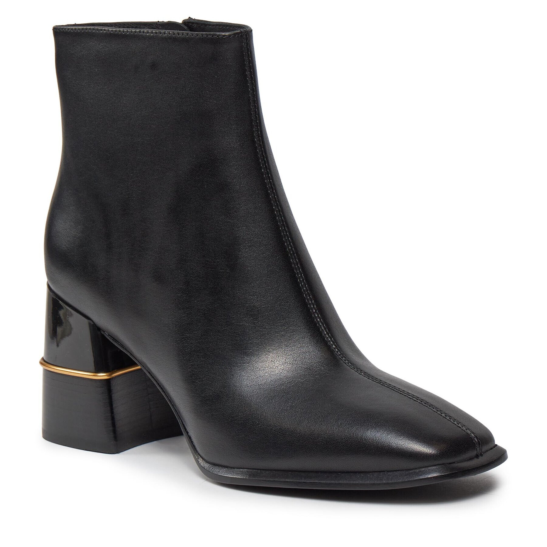 Tory Burch Боти Leather Ankle Boot 75Mm 155490 Черен - Pepit.bg