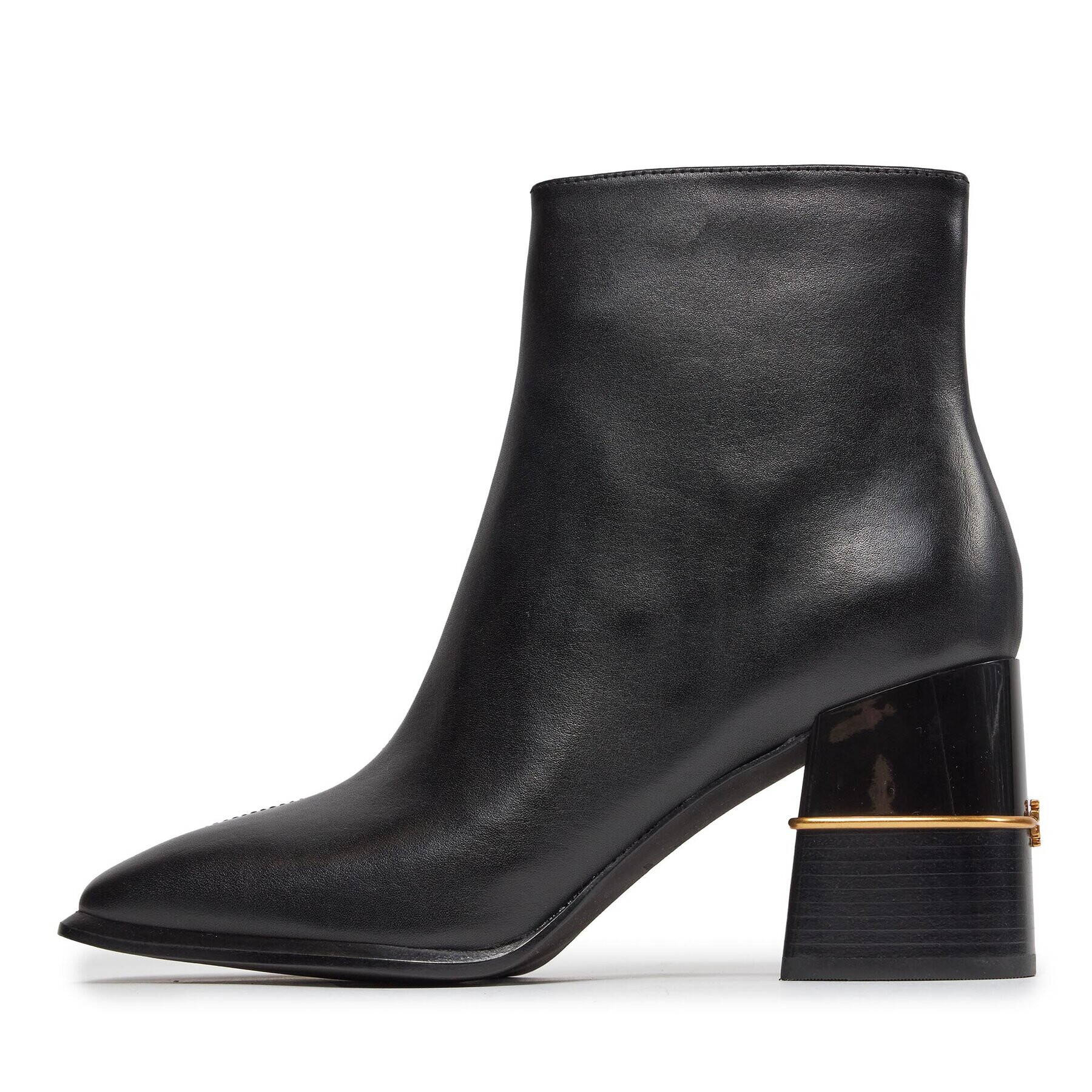 Tory Burch Боти Leather Ankle Boot 75Mm 155490 Черен - Pepit.bg