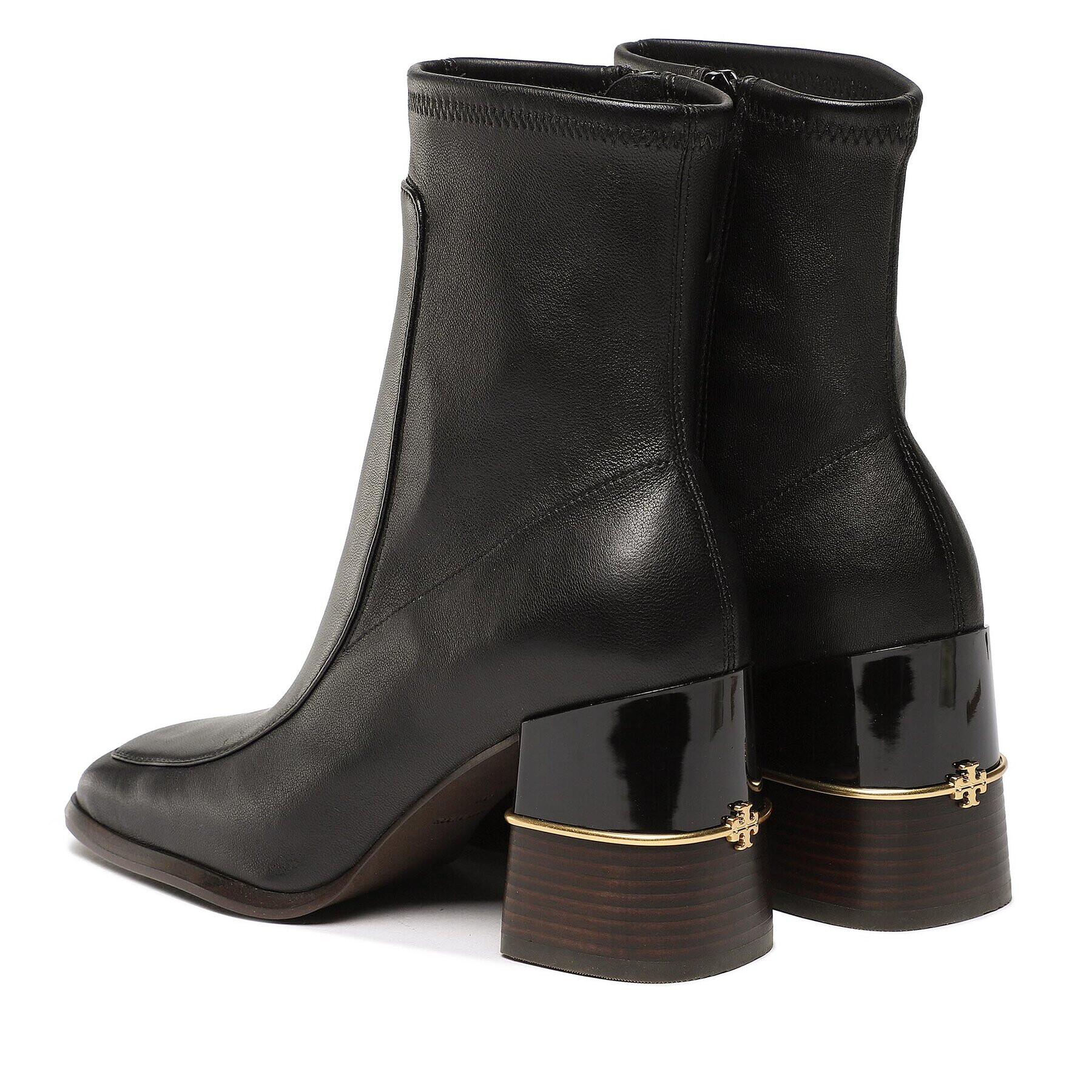 Tory Burch Боти Multi Logo Strech Boot 142203 Черен - Pepit.bg