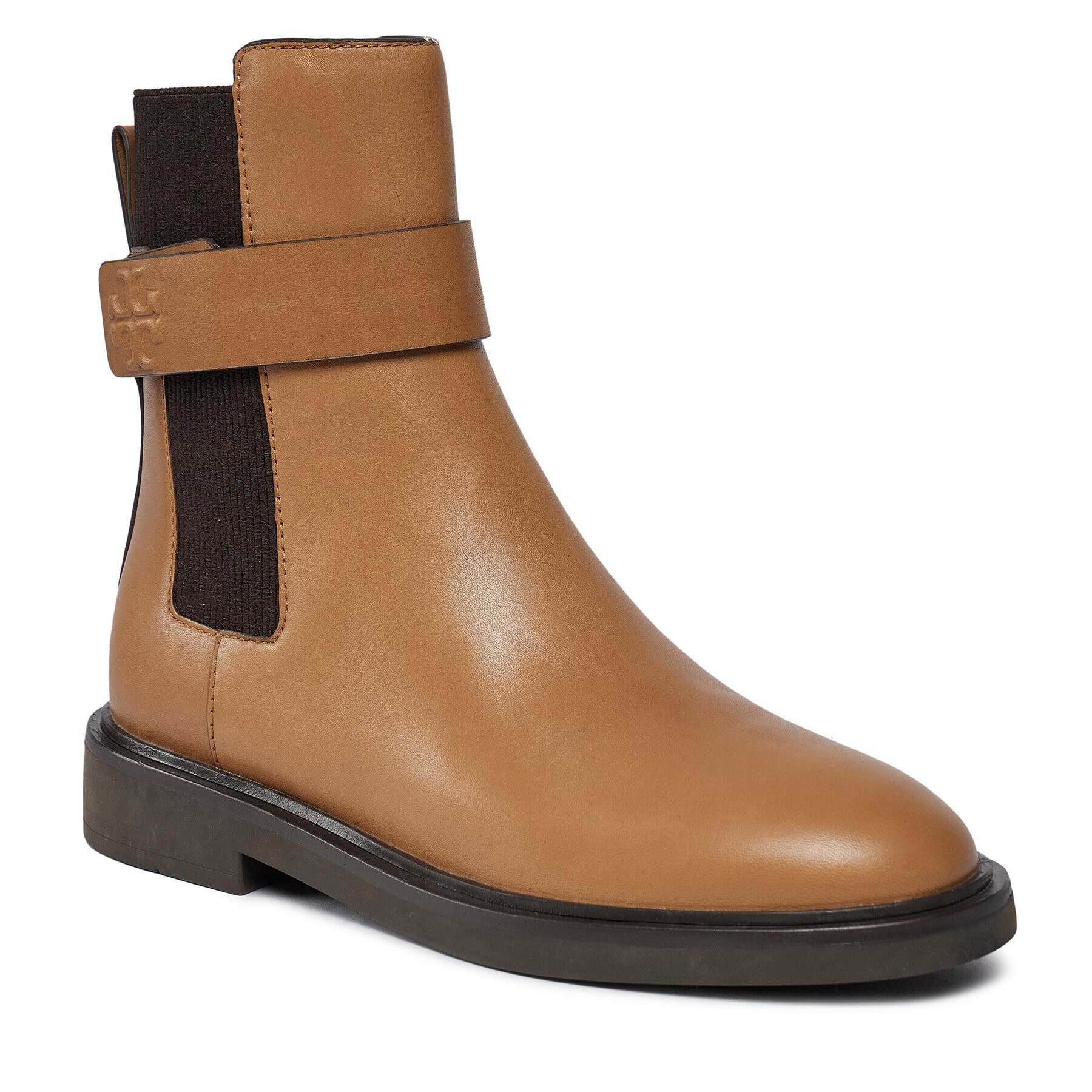 Tory Burch Боти тип челси Double T Chelsea Boot 152831 Бежов - Pepit.bg