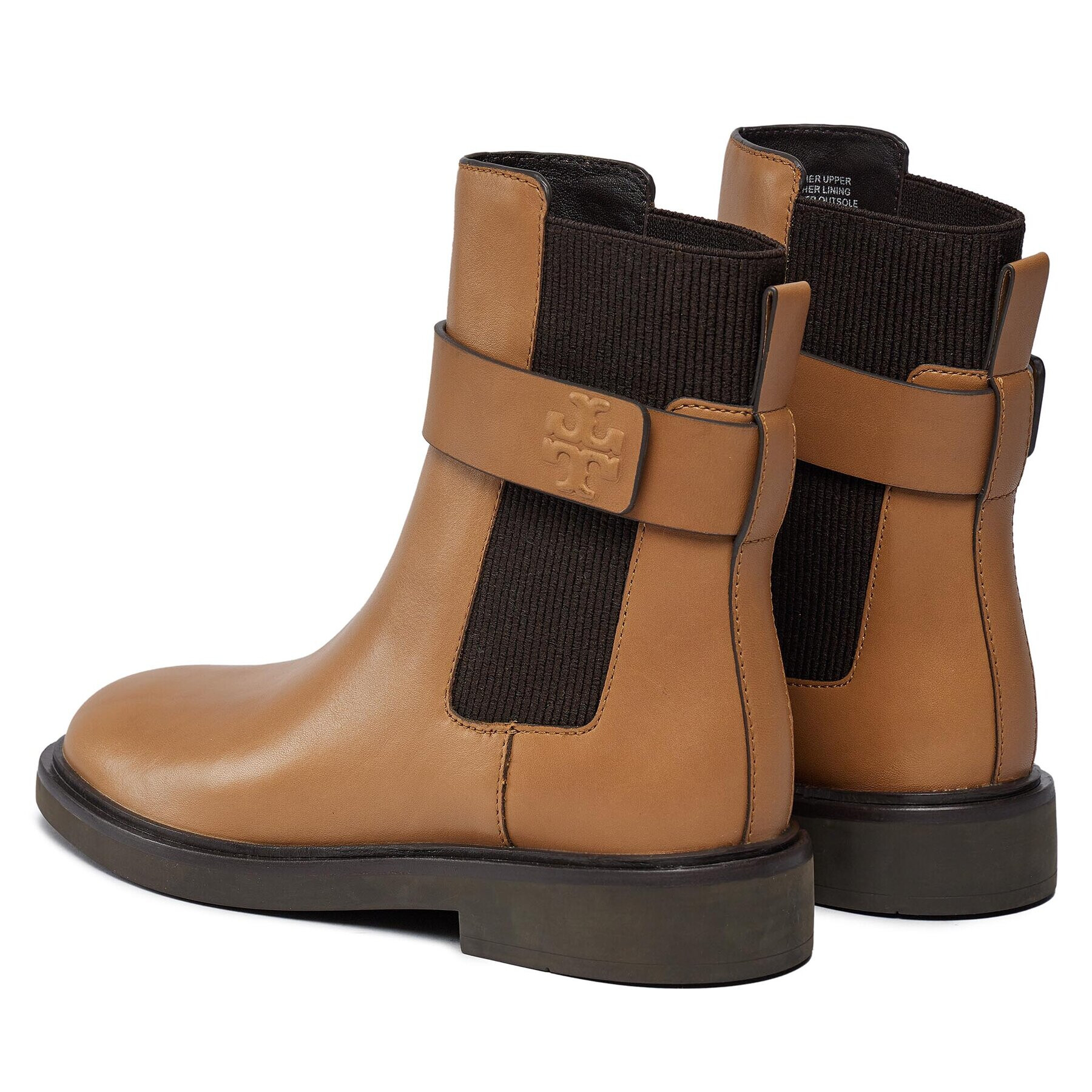 Tory Burch Боти тип челси Double T Chelsea Boot 152831 Бежов - Pepit.bg