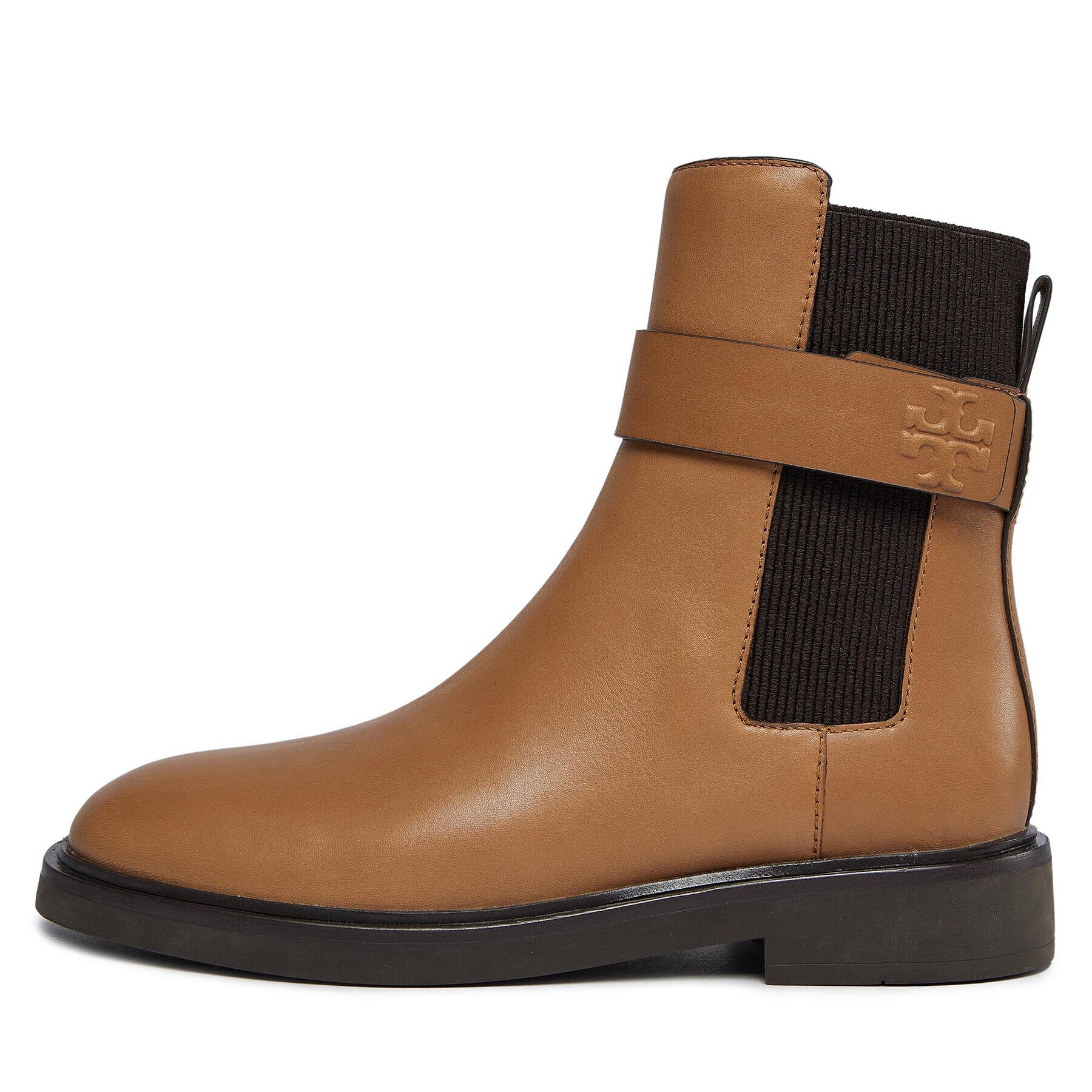 Tory Burch Боти тип челси Double T Chelsea Boot 152831 Бежов - Pepit.bg