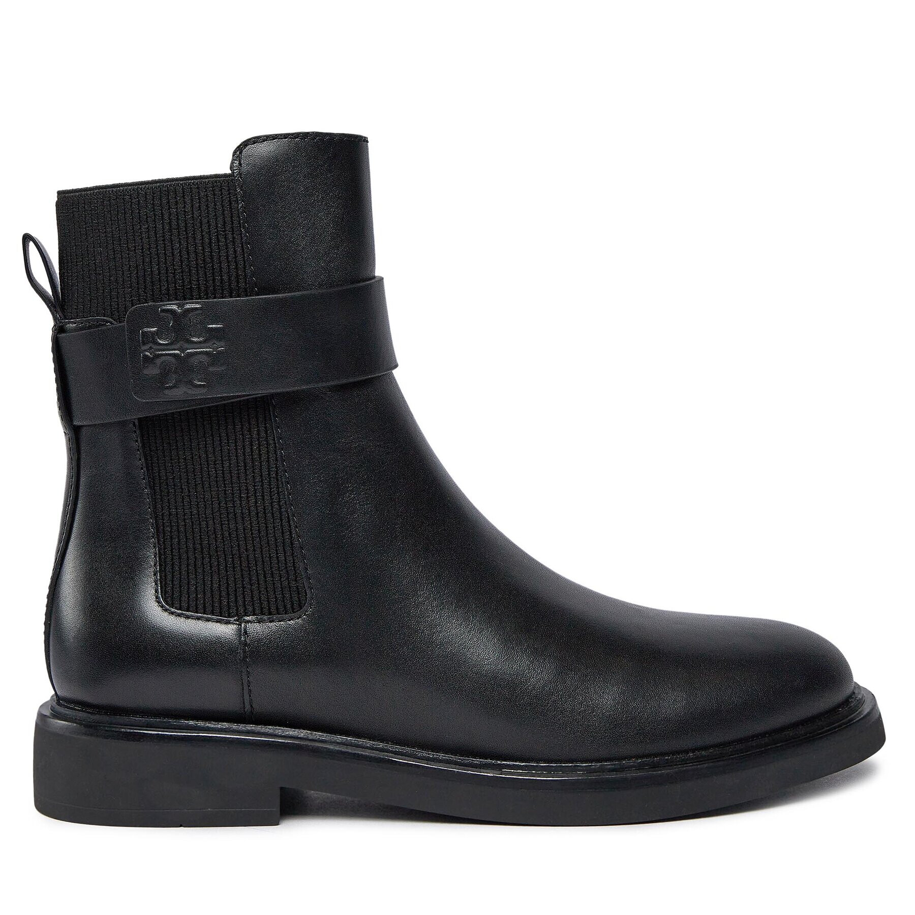 Tory Burch Боти тип челси Double T Chelsea Boot 152831 Черен - Pepit.bg