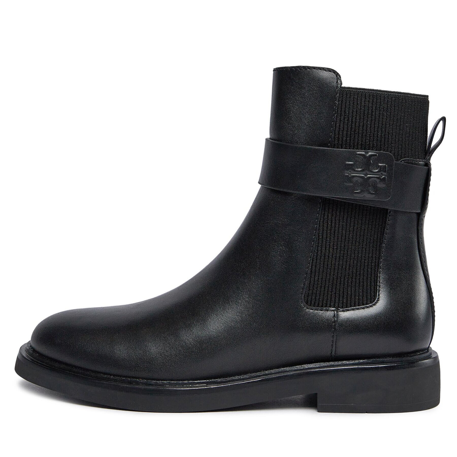 Tory Burch Боти тип челси Double T Chelsea Boot 152831 Черен - Pepit.bg