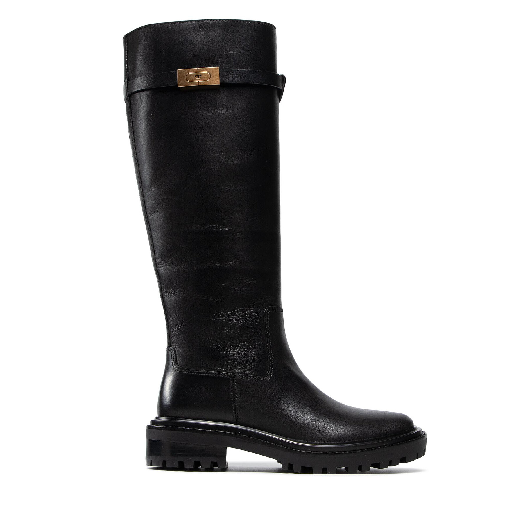 Tory Burch Ботуши T Hardware Boot 86601 Черен - Pepit.bg