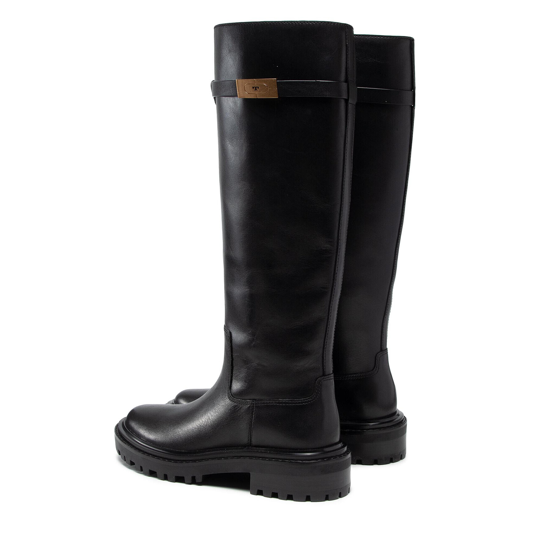 Tory Burch Ботуши T Hardware Boot 86601 Черен - Pepit.bg