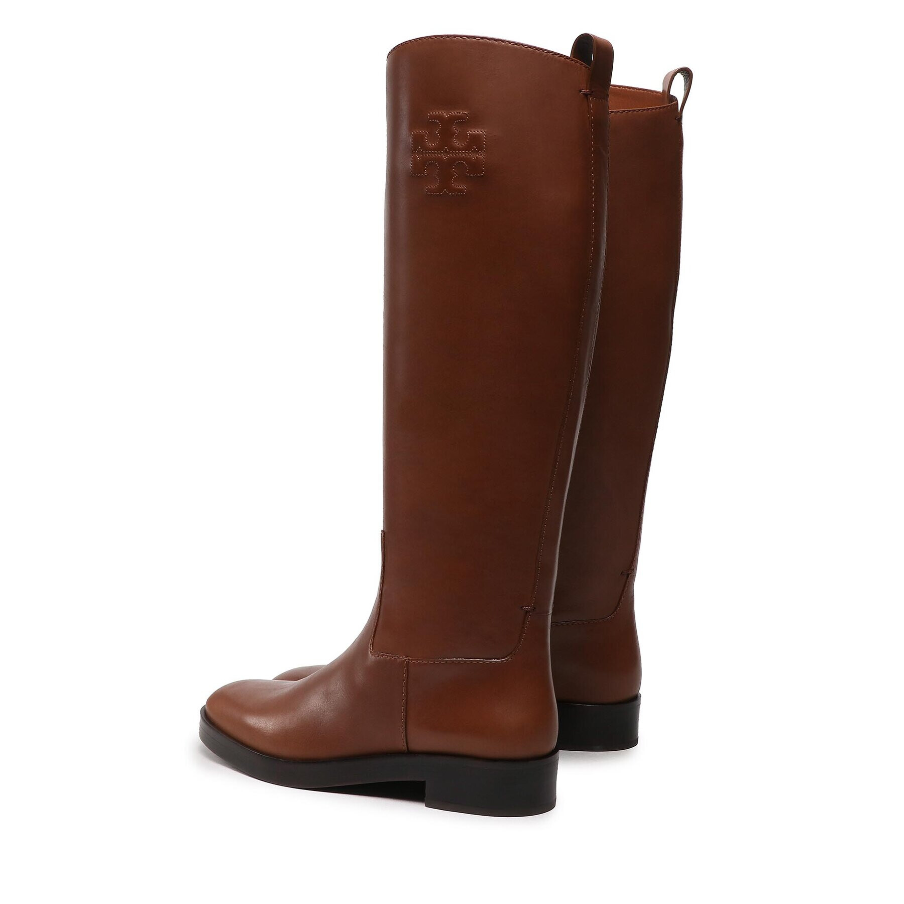 Tory Burch Ботуши The Riding Boot Кафяв - Pepit.bg