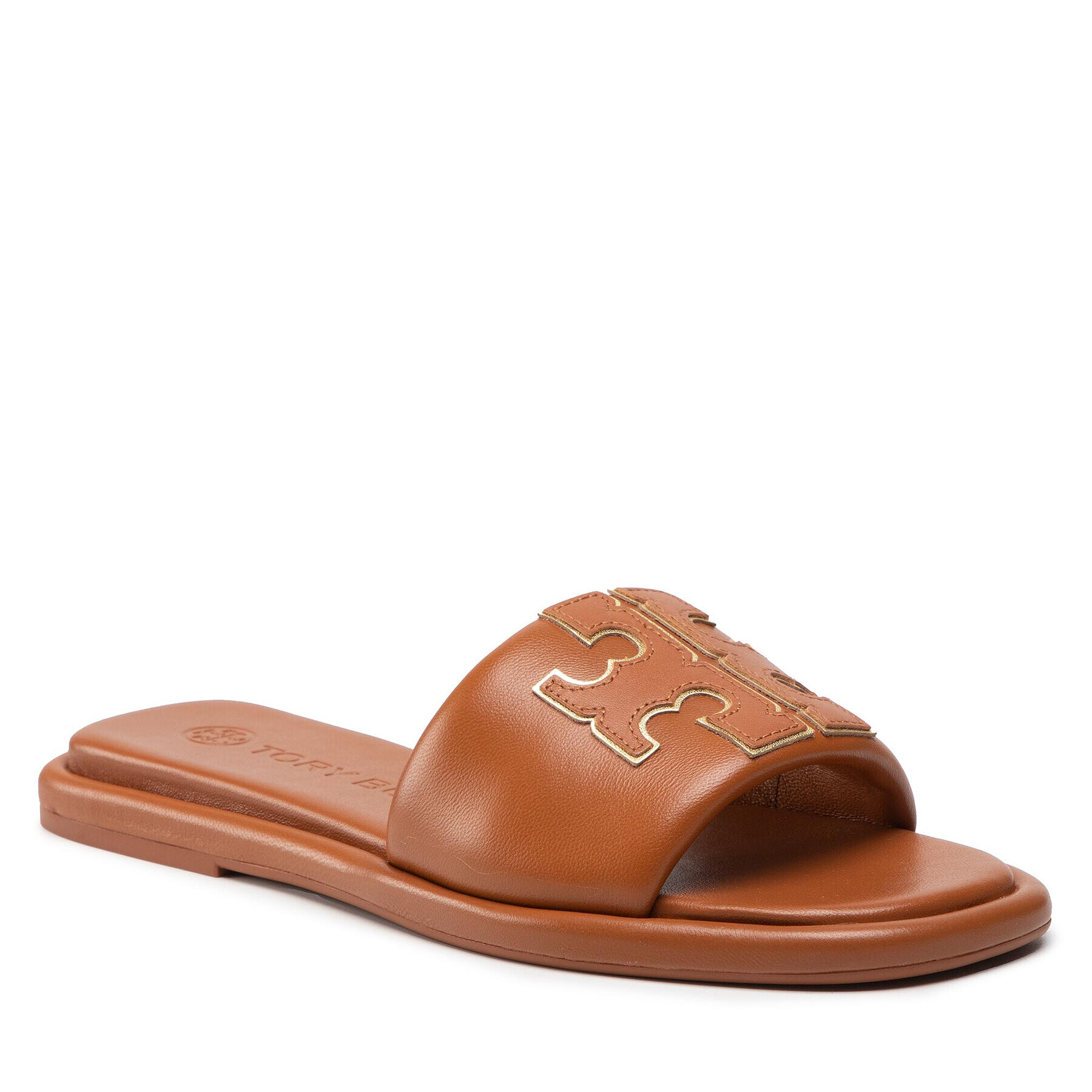 Tory Burch Чехли Doublet Sport Slide 79985 Кафяв - Pepit.bg