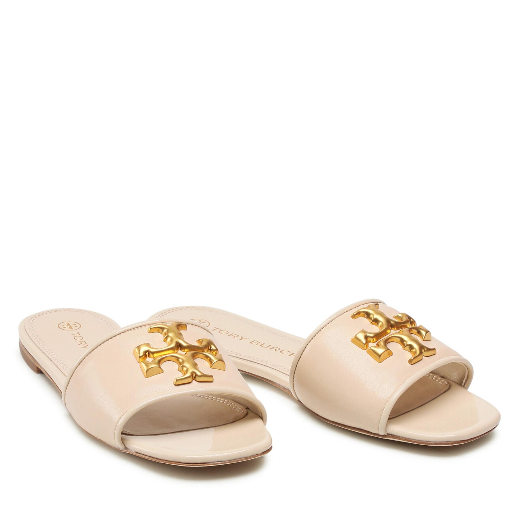 Tory Burch Чехли Eleanor Slide 88744 Бежов - Pepit.bg