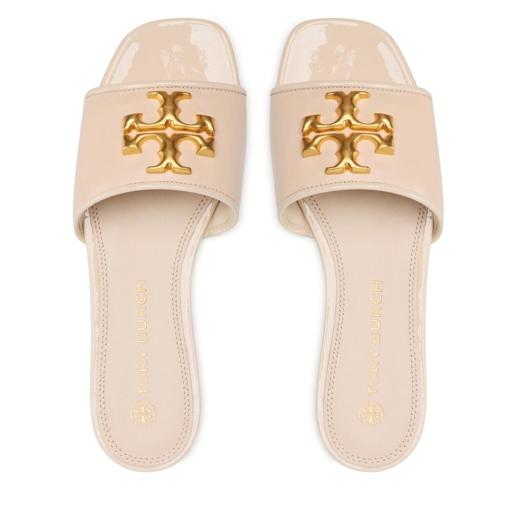 Tory Burch Чехли Eleanor Slide 88744 Бежов - Pepit.bg