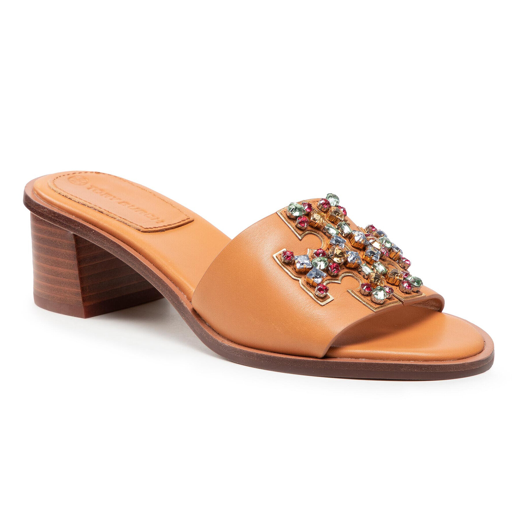 Tory Burch Чехли Ines Embellished 55Mm Slide 84220 Оранжев - Pepit.bg