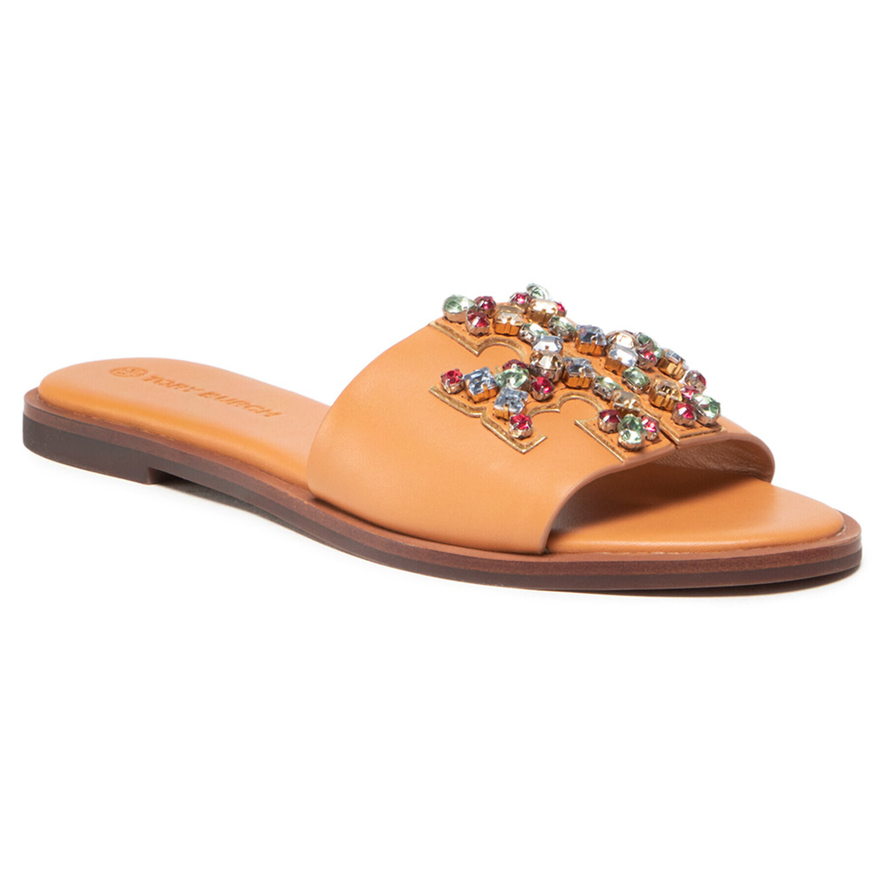 Tory Burch Чехли Ines Embellished 84241-200 Кафяв - Pepit.bg