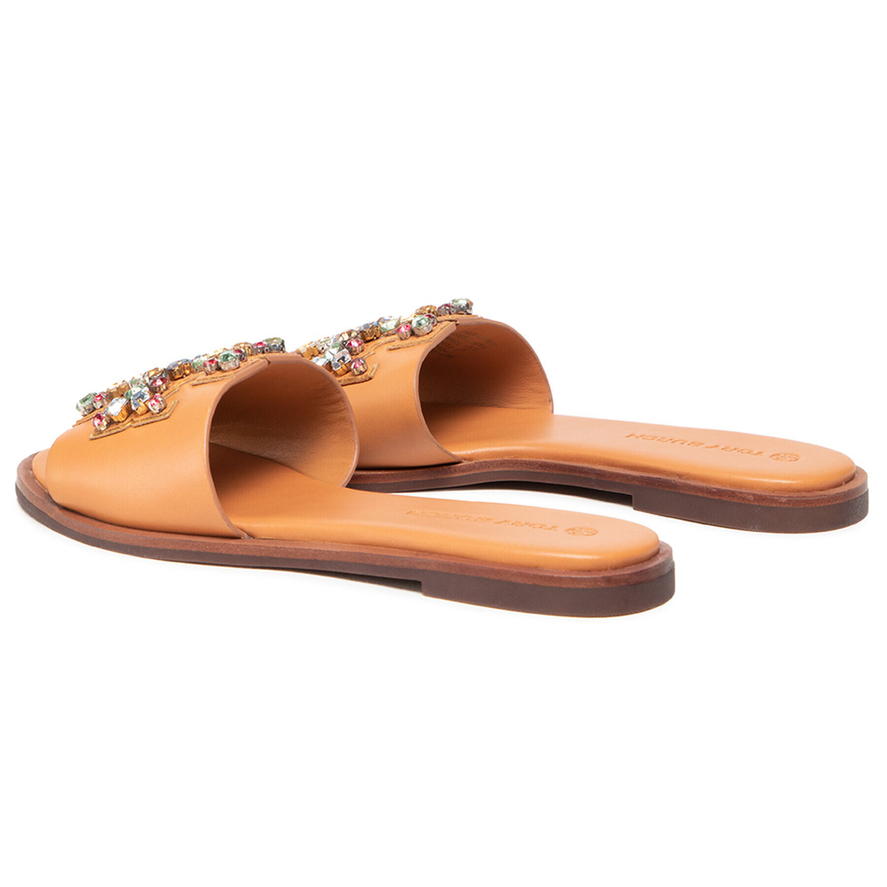 Tory Burch Чехли Ines Embellished 84241-200 Кафяв - Pepit.bg