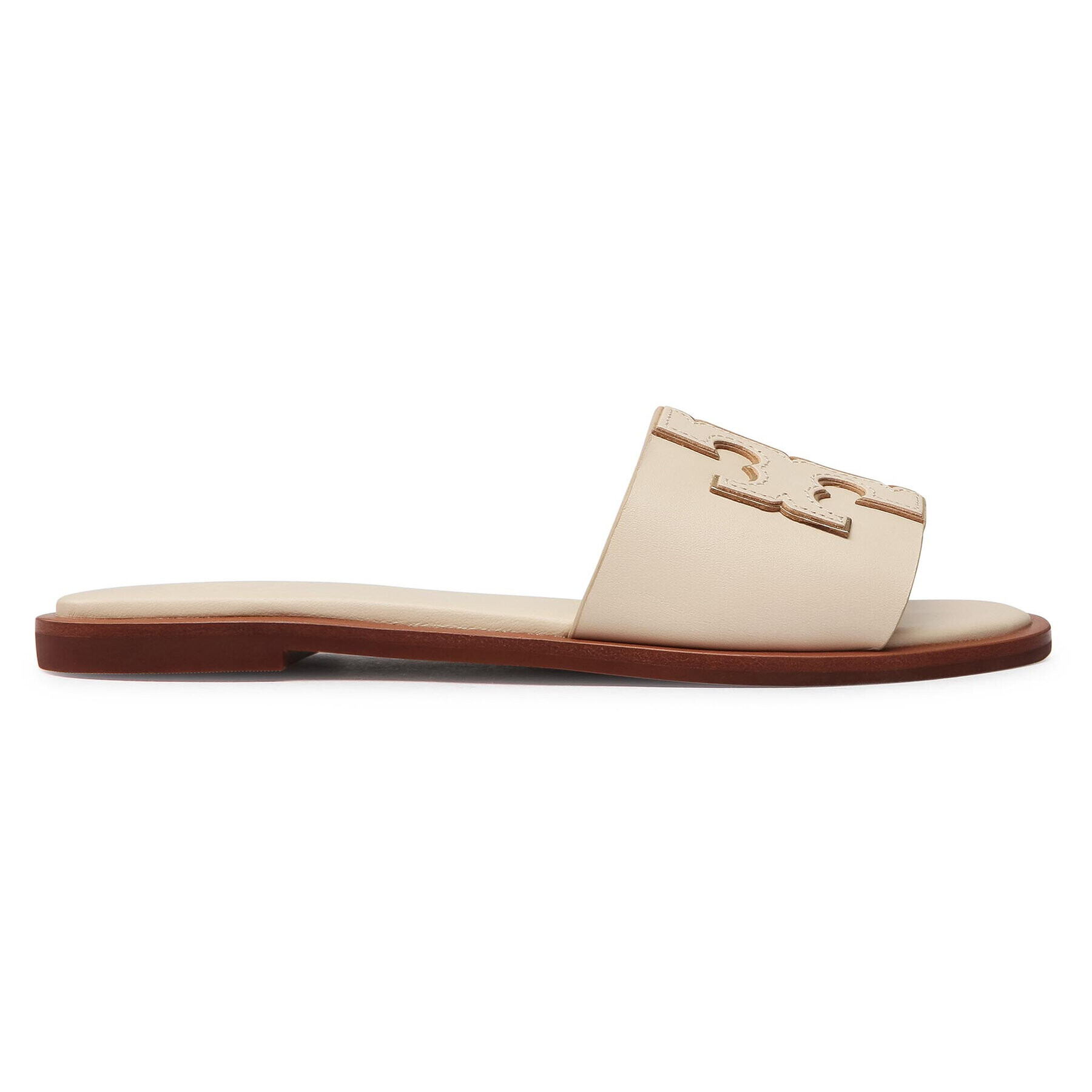 Tory Burch Чехли Ines Slide 50109 Бежов - Pepit.bg