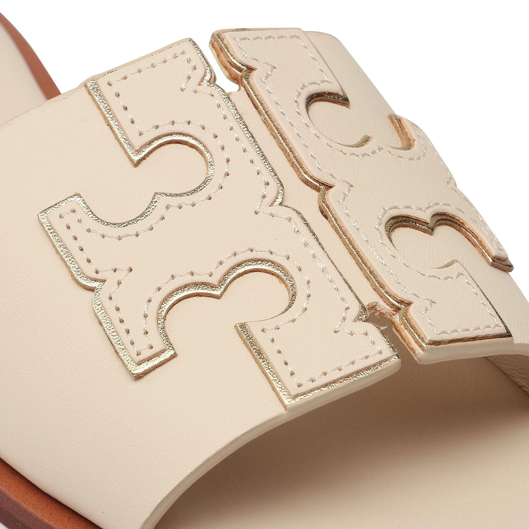Tory Burch Чехли Ines Slide 50109 Бежов - Pepit.bg