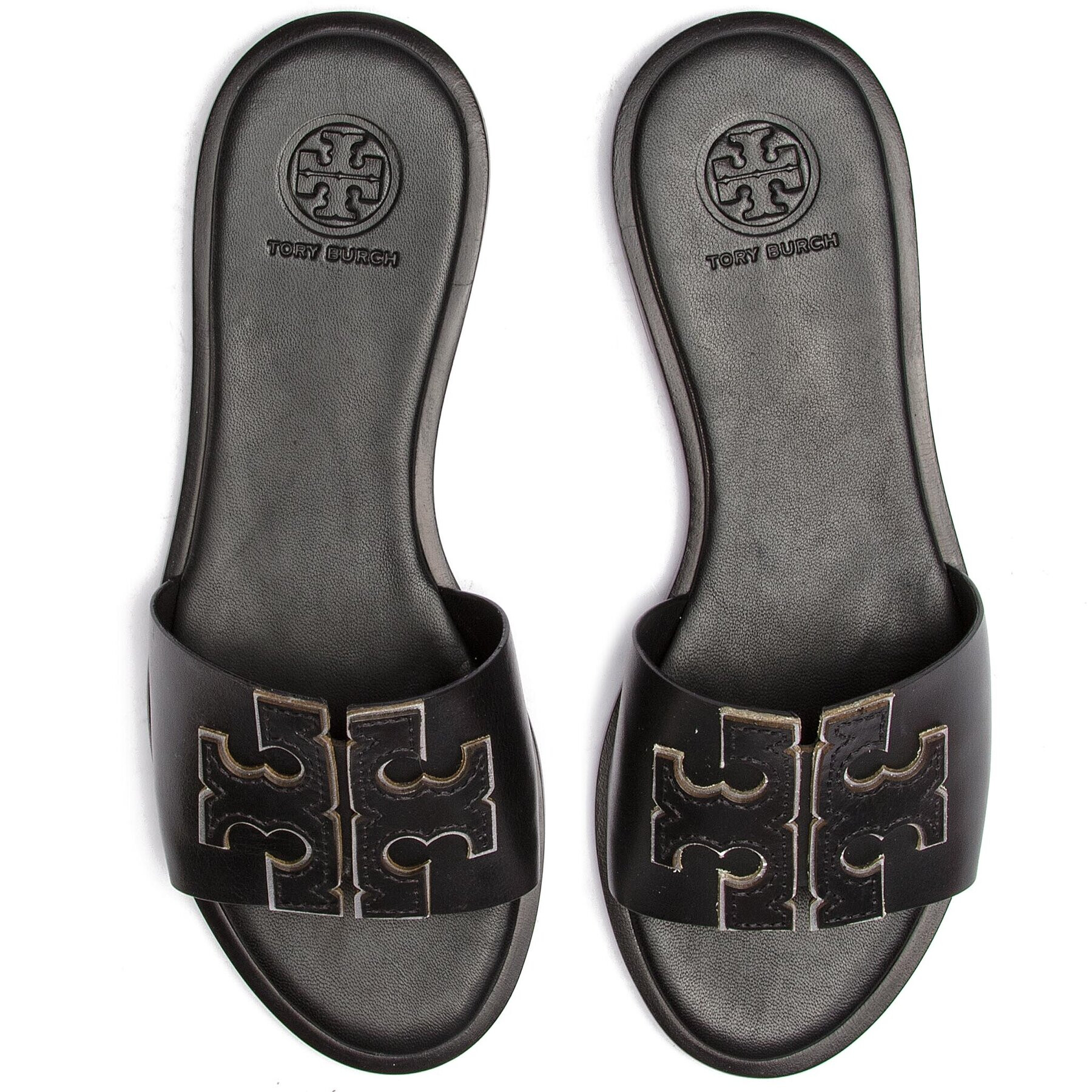 Tory Burch Чехли Ines Slide 50109 Черен - Pepit.bg