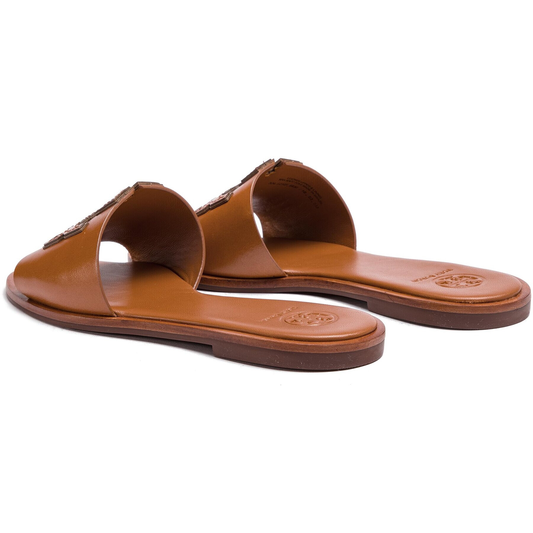 Tory Burch Чехли Ines Slide 50109 Кафяв - Pepit.bg