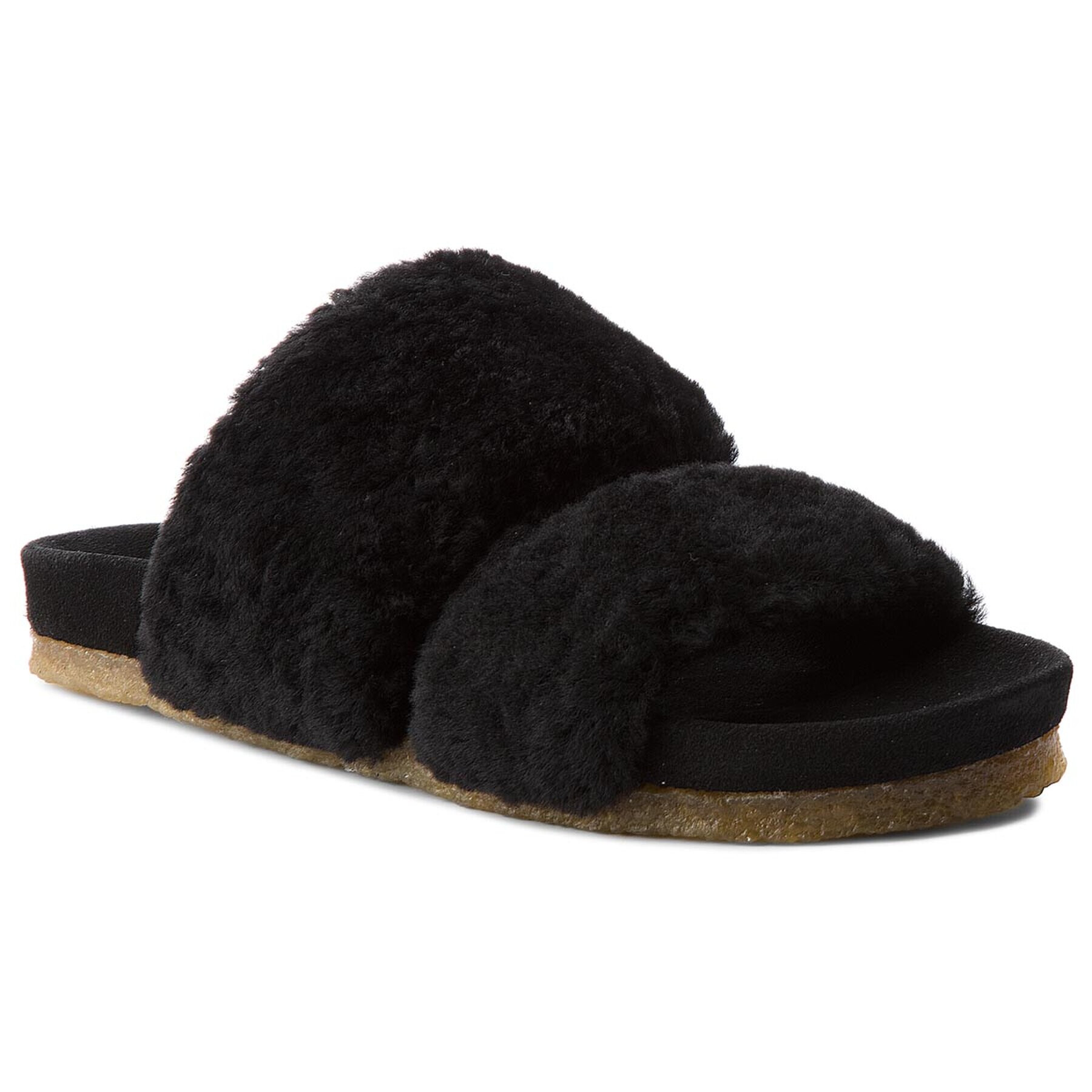 Tory Burch Чехли Sheldon Shearling Two 50166 Черен - Pepit.bg