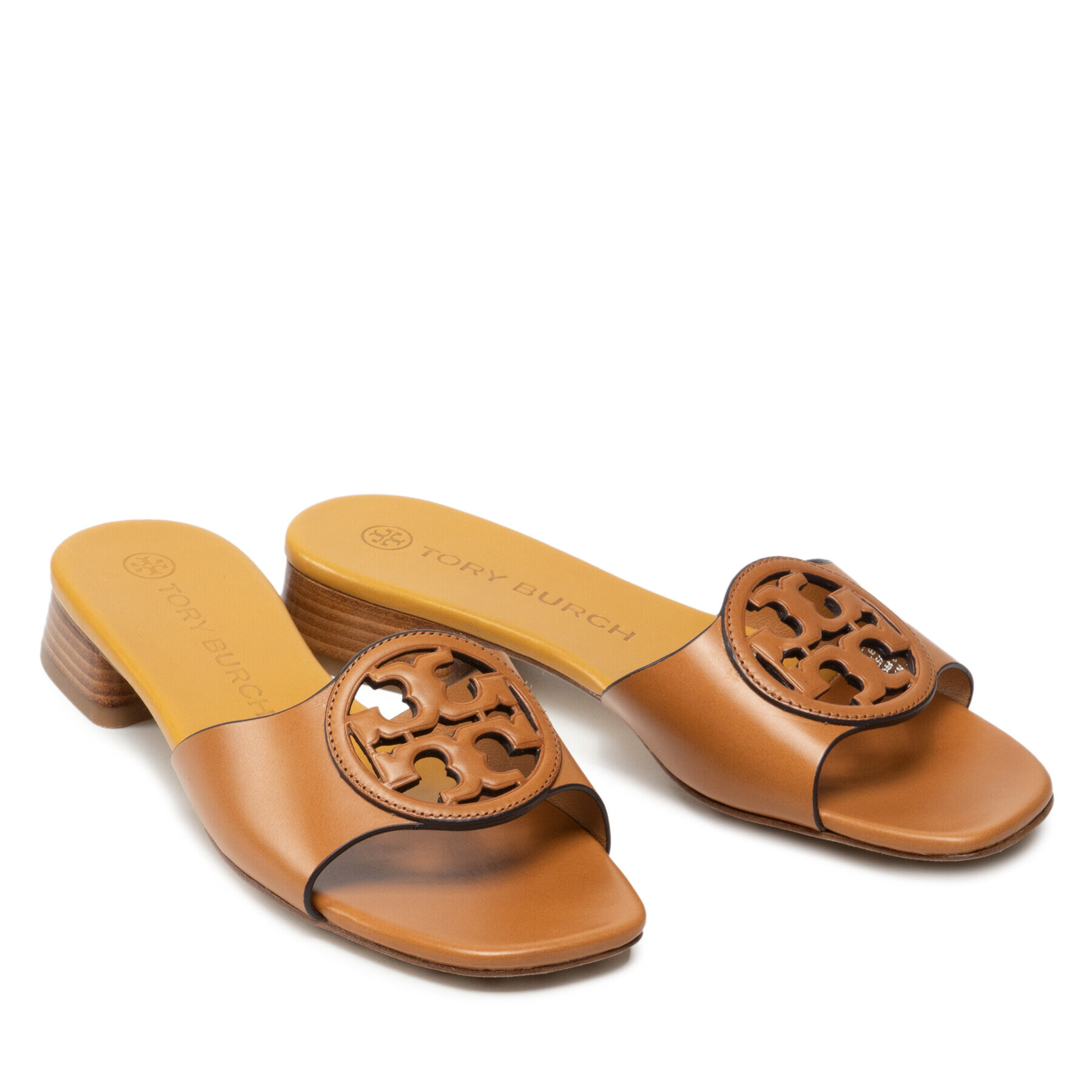 Tory Burch Чехли Bombe Miller Slide 89367 Кафяв - Pepit.bg