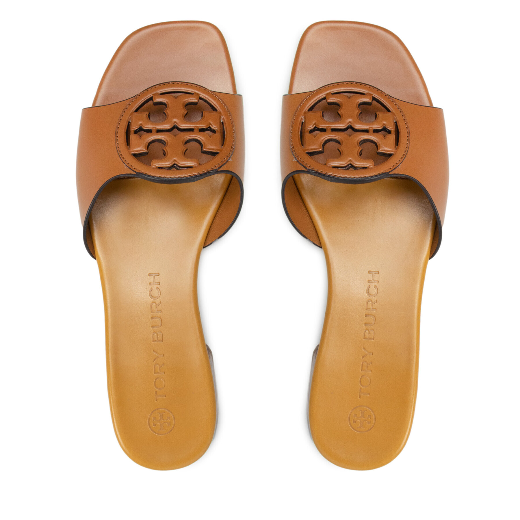 Tory Burch Чехли Bombe Miller Slide 89367 Кафяв - Pepit.bg