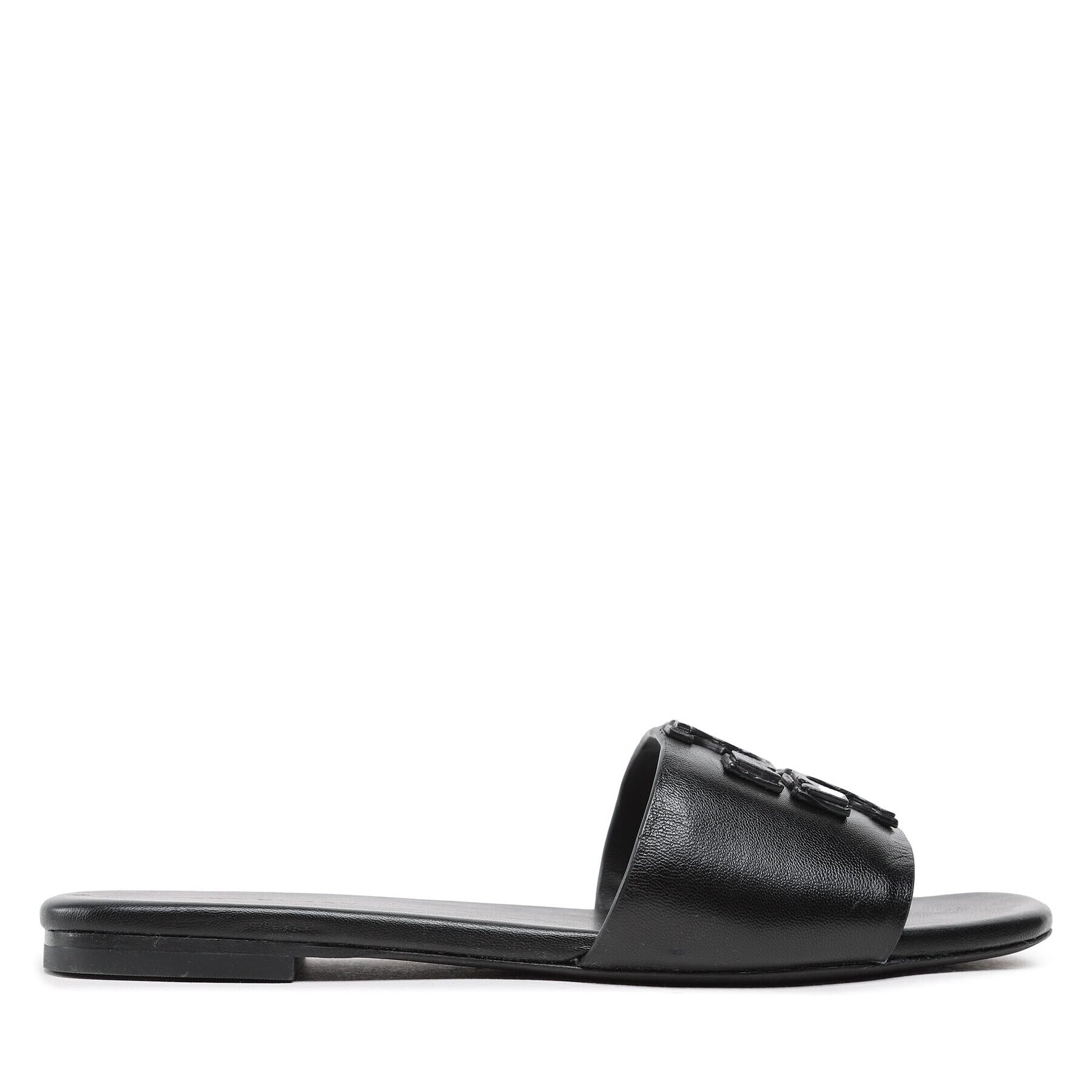Tory Burch Чехли Double Stack Logo Slide 149466 Черен - Pepit.bg
