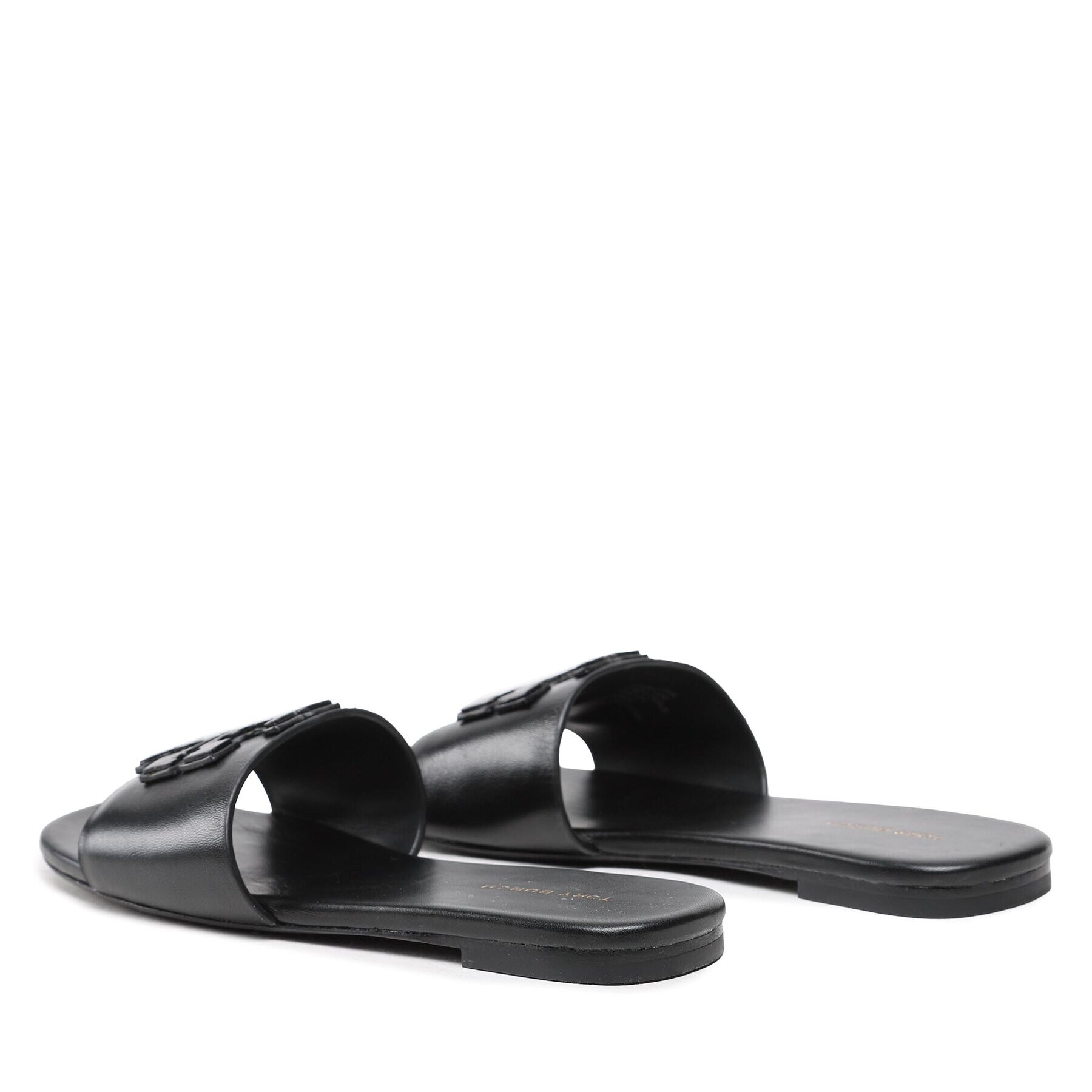 Tory Burch Чехли Double Stack Logo Slide 149466 Черен - Pepit.bg