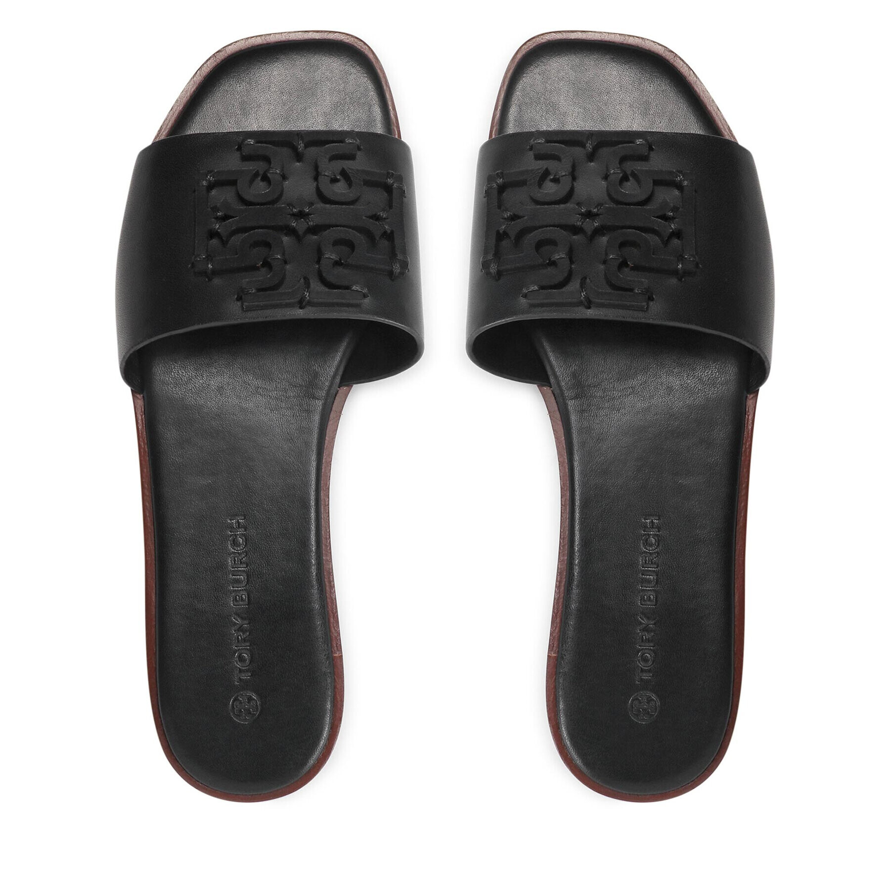 Tory Burch Чехли Ines Slide 88784 Черен - Pepit.bg