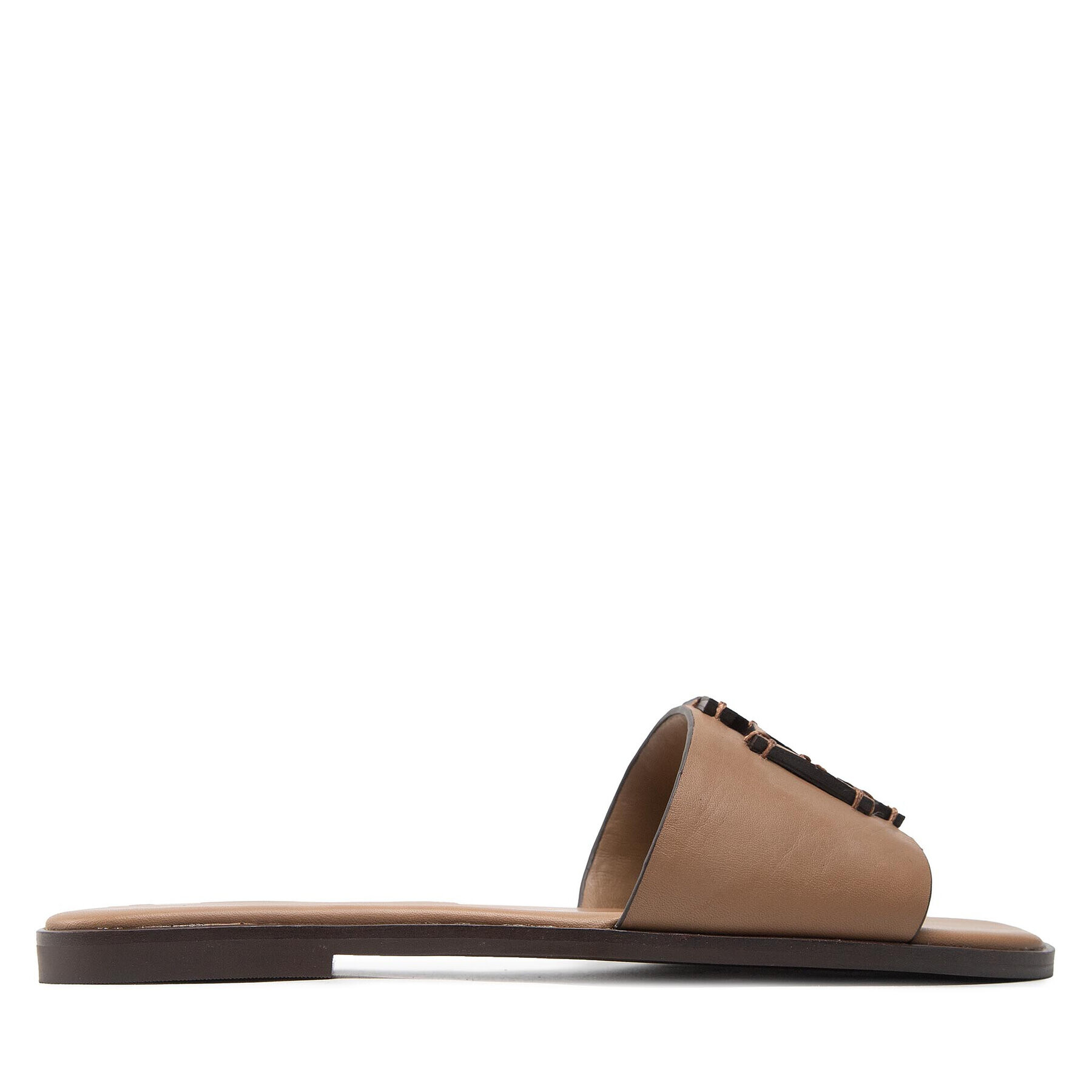 Tory Burch Чехли Ines Slide 88784 Кафяв - Pepit.bg