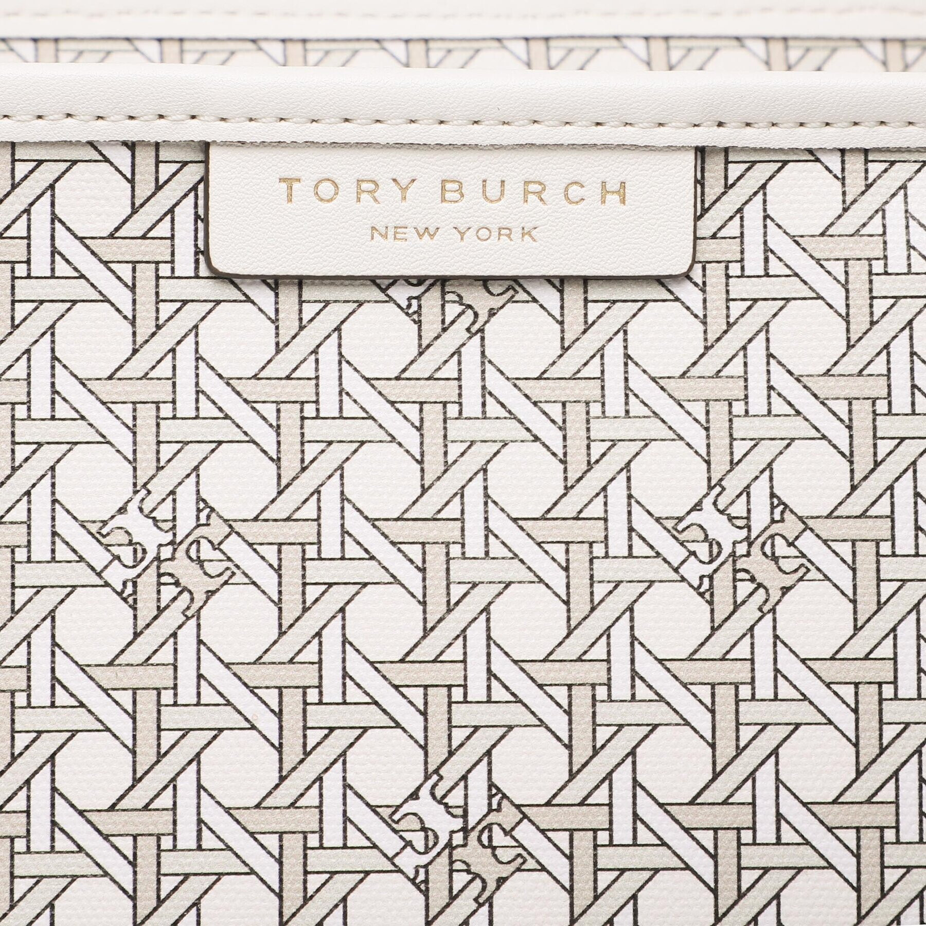 Tory Burch Дамска чанта Basketweave Tote 145634 Бежов - Pepit.bg