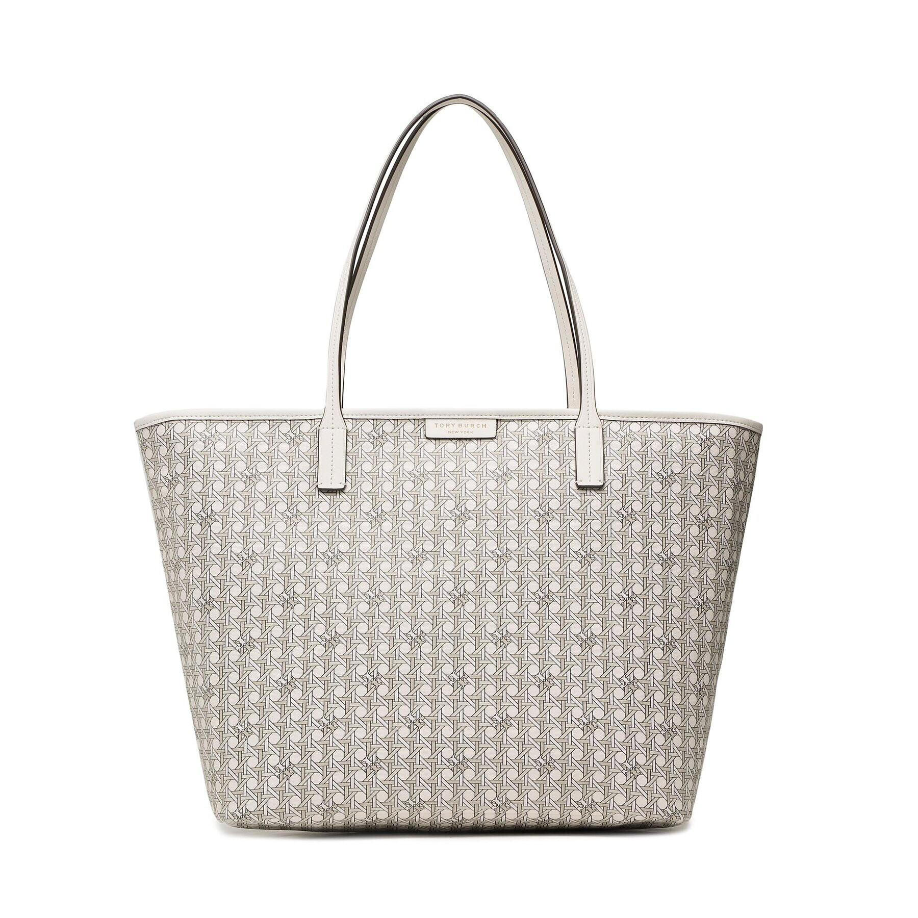 Tory Burch Дамска чанта Basketweave Tote 145634 Бежов - Pepit.bg