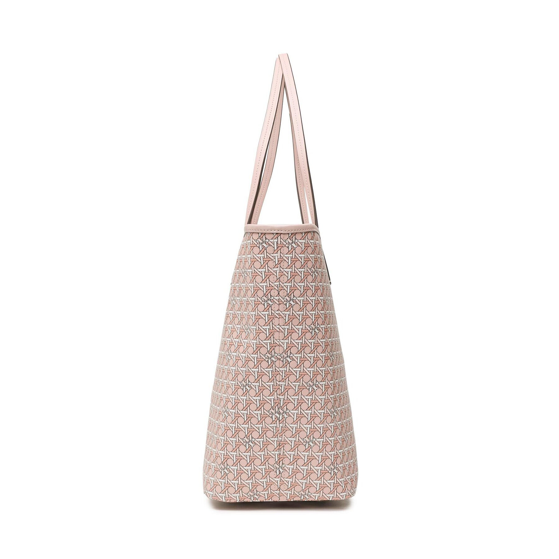 Tory Burch Дамска чанта Basketweave Tote 145634 Розов - Pepit.bg