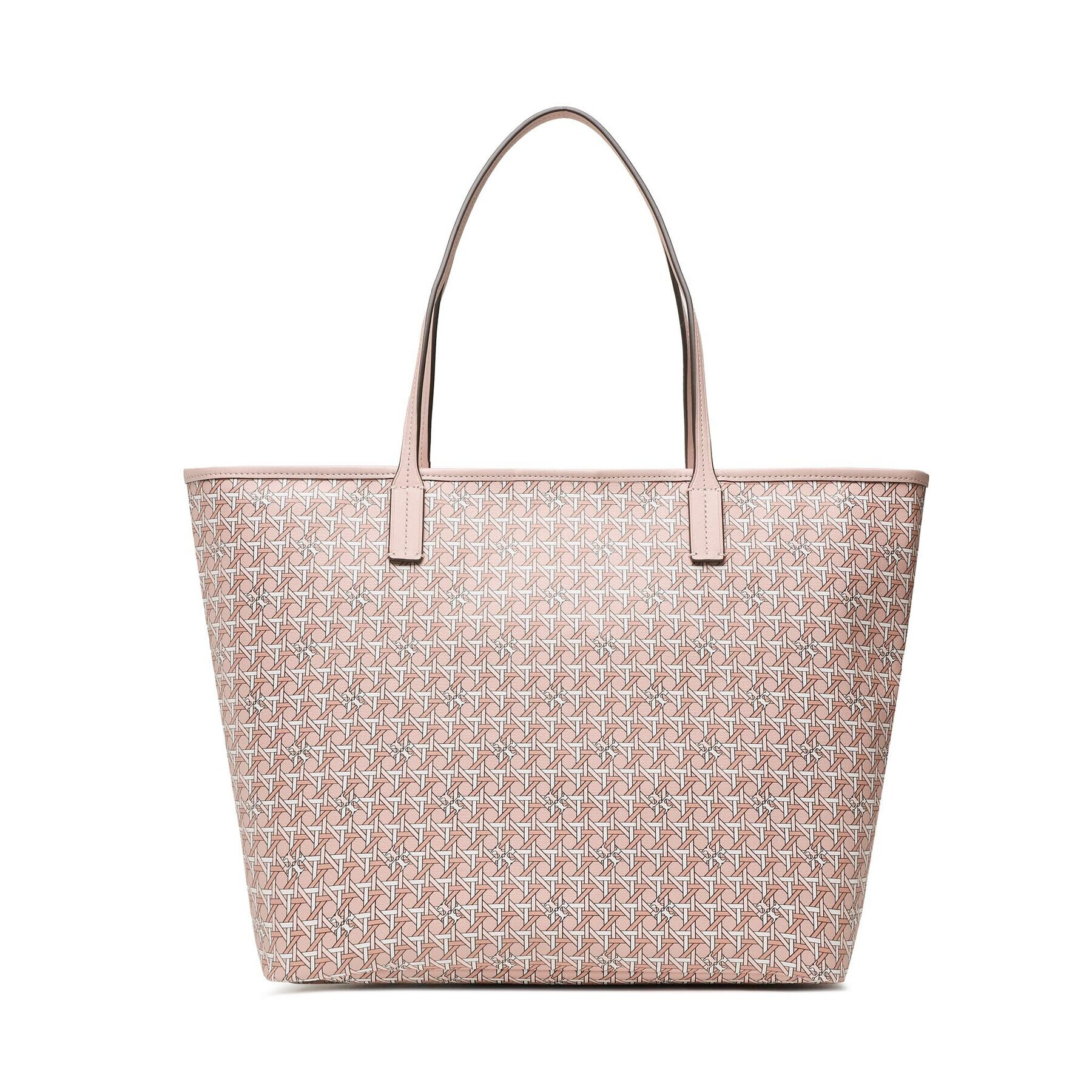 Tory Burch Дамска чанта Basketweave Tote 145634 Розов - Pepit.bg