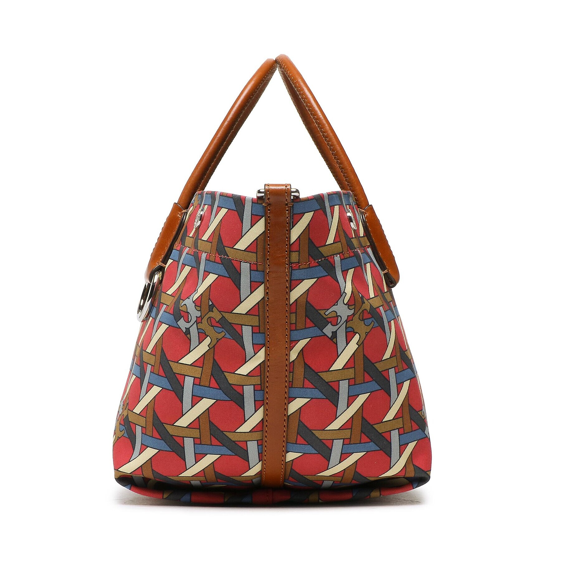 Tory Burch Дамска чанта Canvas Basketweave 139025 Кафяв - Pepit.bg