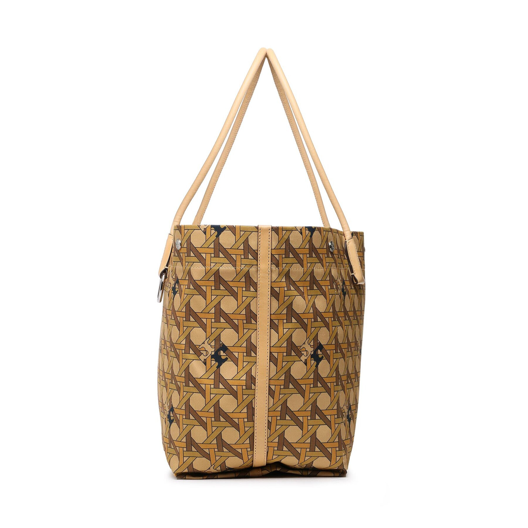 Tory Burch Дамска чанта Canvas Basketweave Tote 139623 Бежов - Pepit.bg