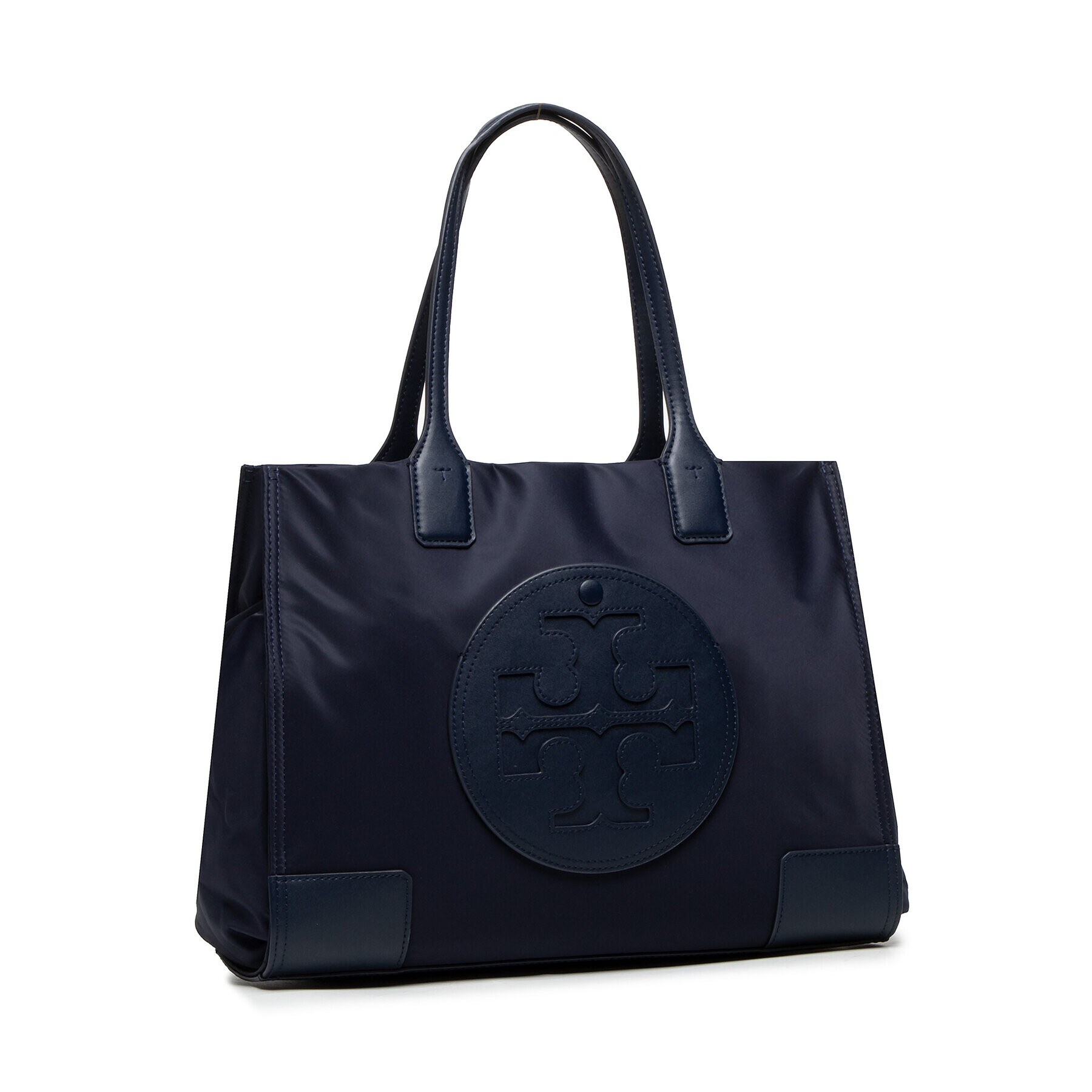 Tory Burch Дамска чанта Ella Small Tote 88578 Тъмносин - Pepit.bg