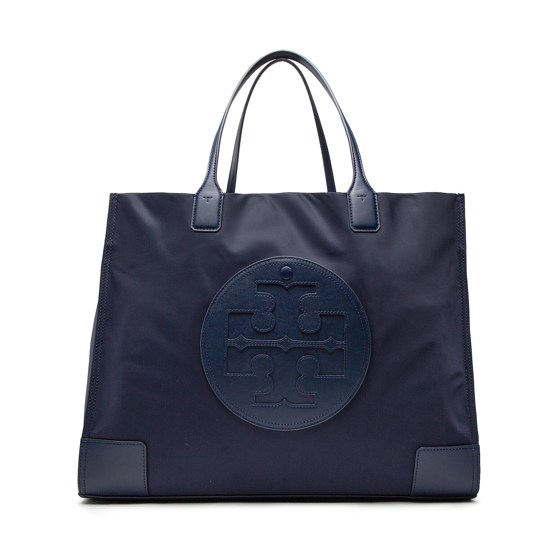 Tory Burch Дамска чанта Ella Tote 87116 Тъмносин - Pepit.bg