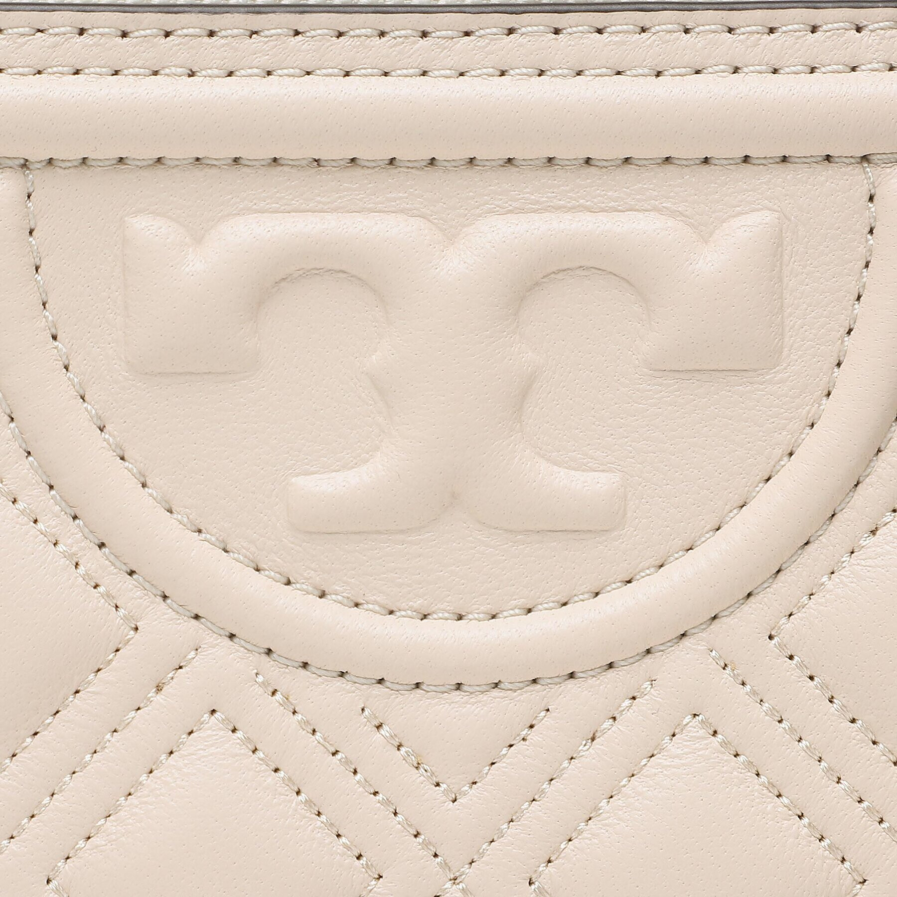 Tory Burch Дамска чанта Fleming Double-Zip Mini Bag 79403 Бежов - Pepit.bg