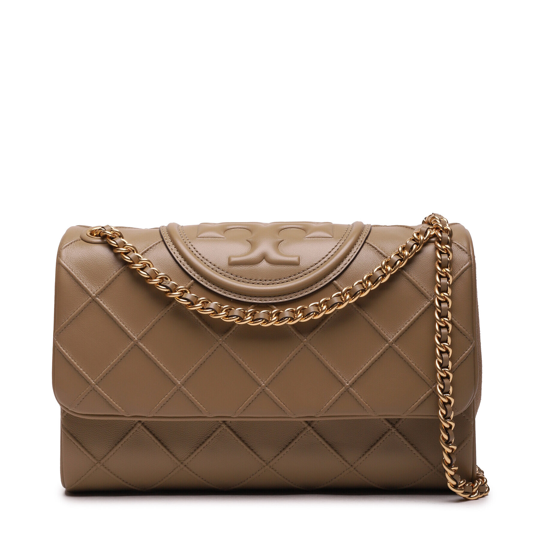 Tory Burch Дамска чанта Fleming Soft Convertible Shoulder Bag 137301 Бежов - Pepit.bg