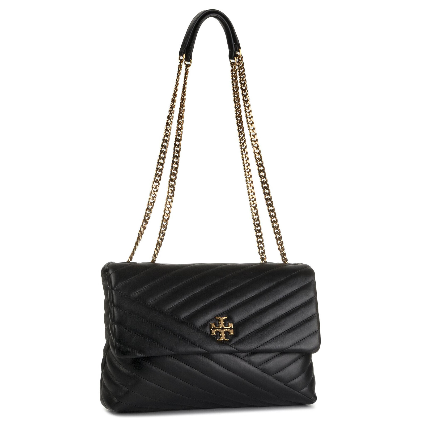 Tory Burch Дамска чанта Kira Chevron Convertible Shoulder Bag 58465 Черен - Pepit.bg