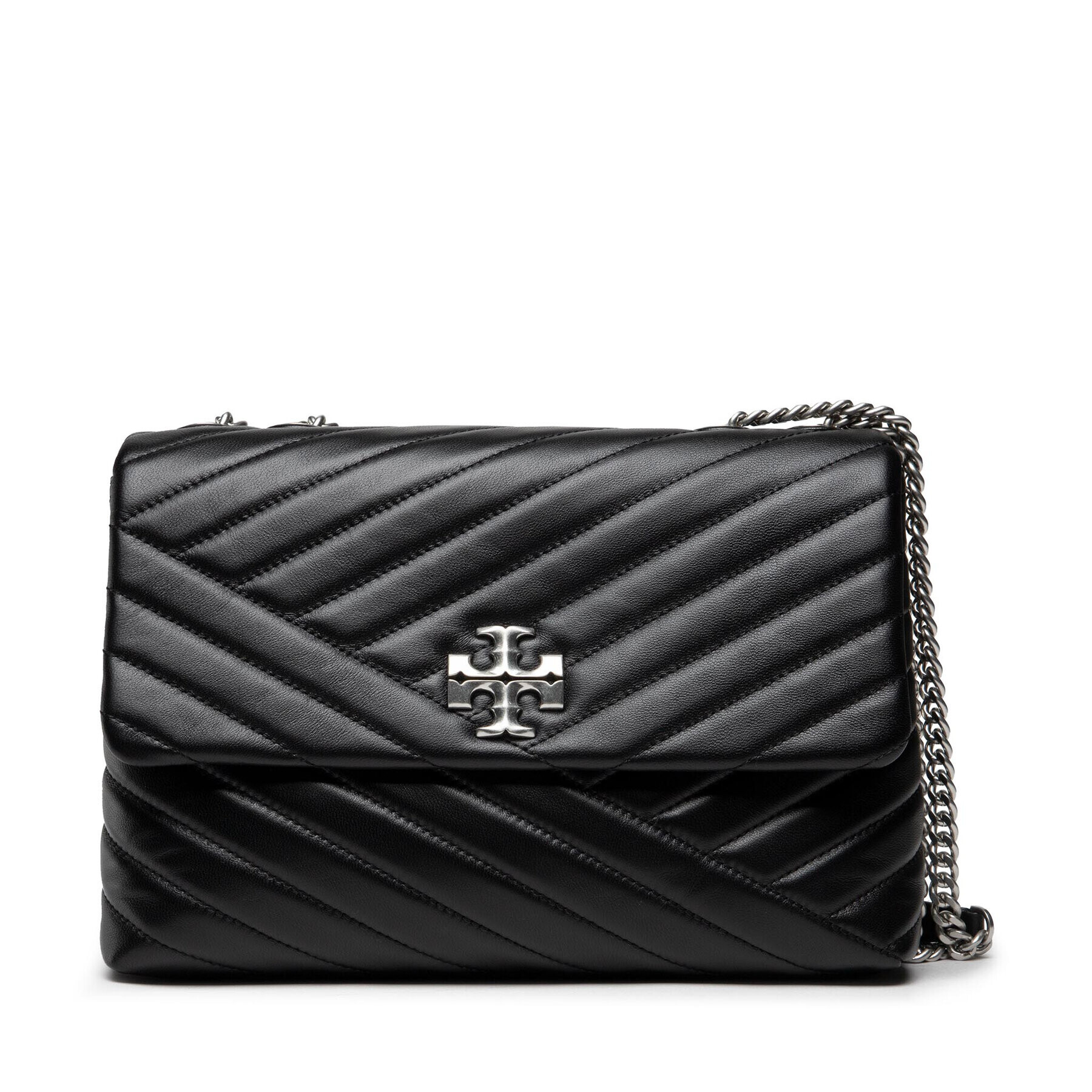 Tory Burch Дамска чанта Kira Chevron Convertible Shoulder Bag 90446 Черен - Pepit.bg