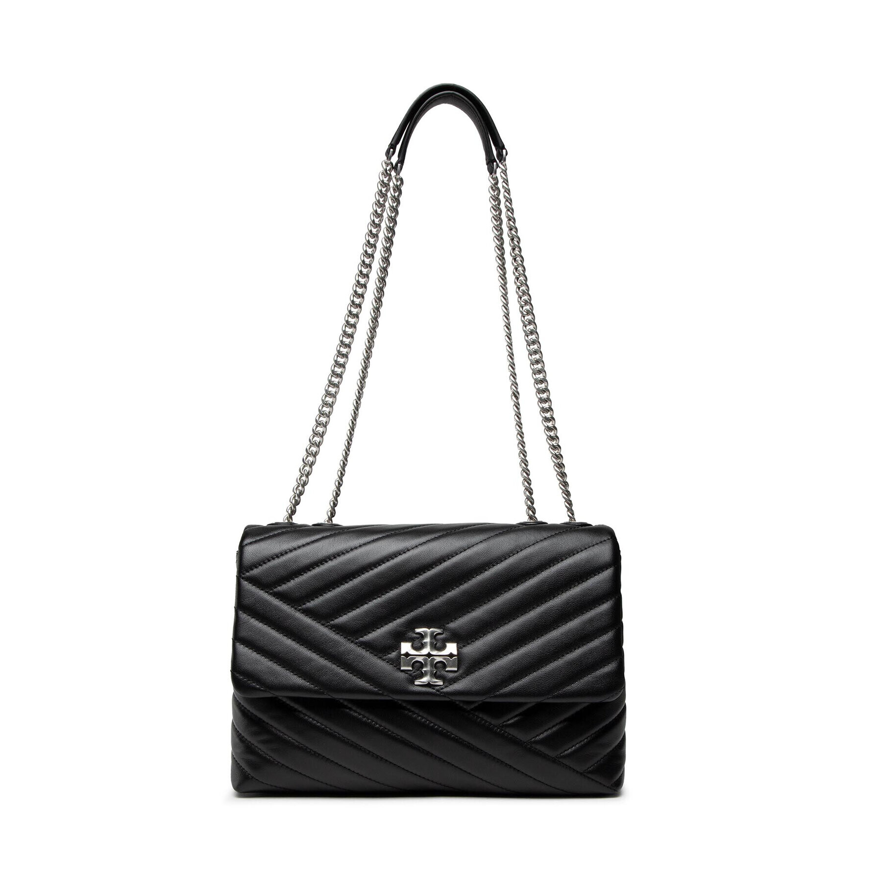 Tory Burch Дамска чанта Kira Chevron Convertible Shoulder Bag 90446 Черен - Pepit.bg